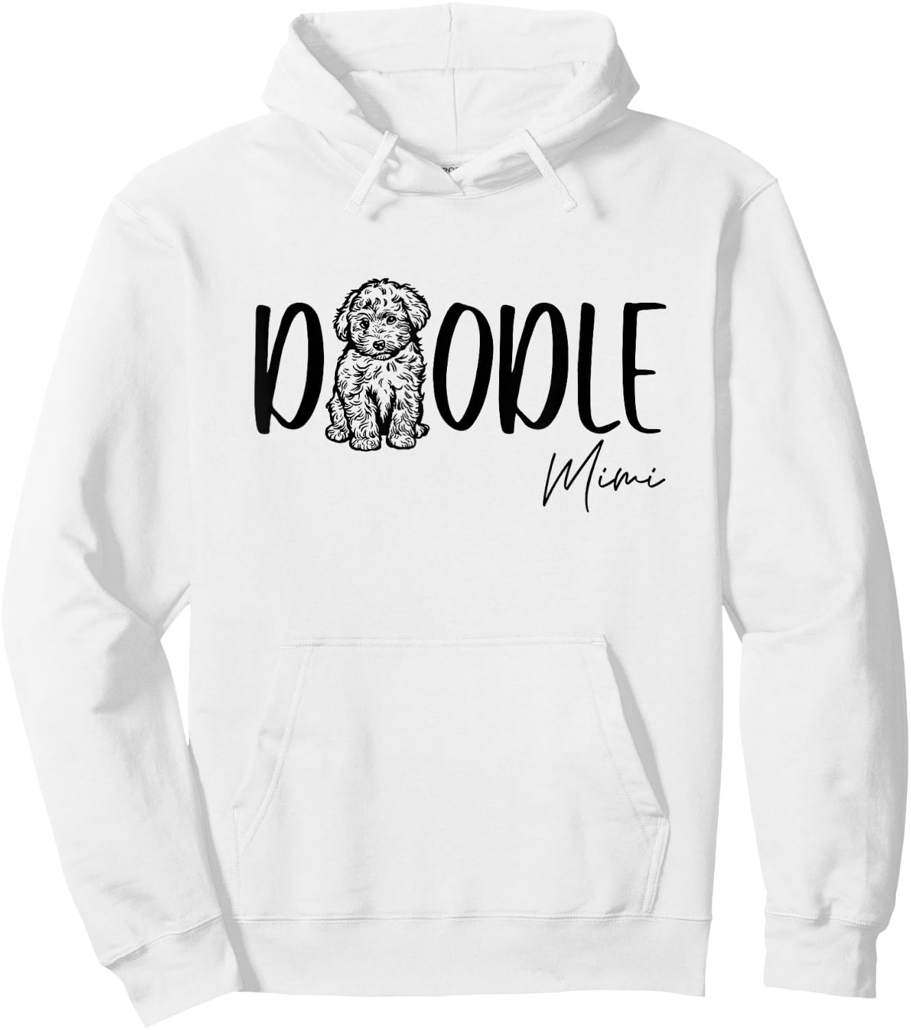 Doodle Mimi Cute Doodle Family Doodle Owner Grandma Nana Hoodie - Hoodie | White