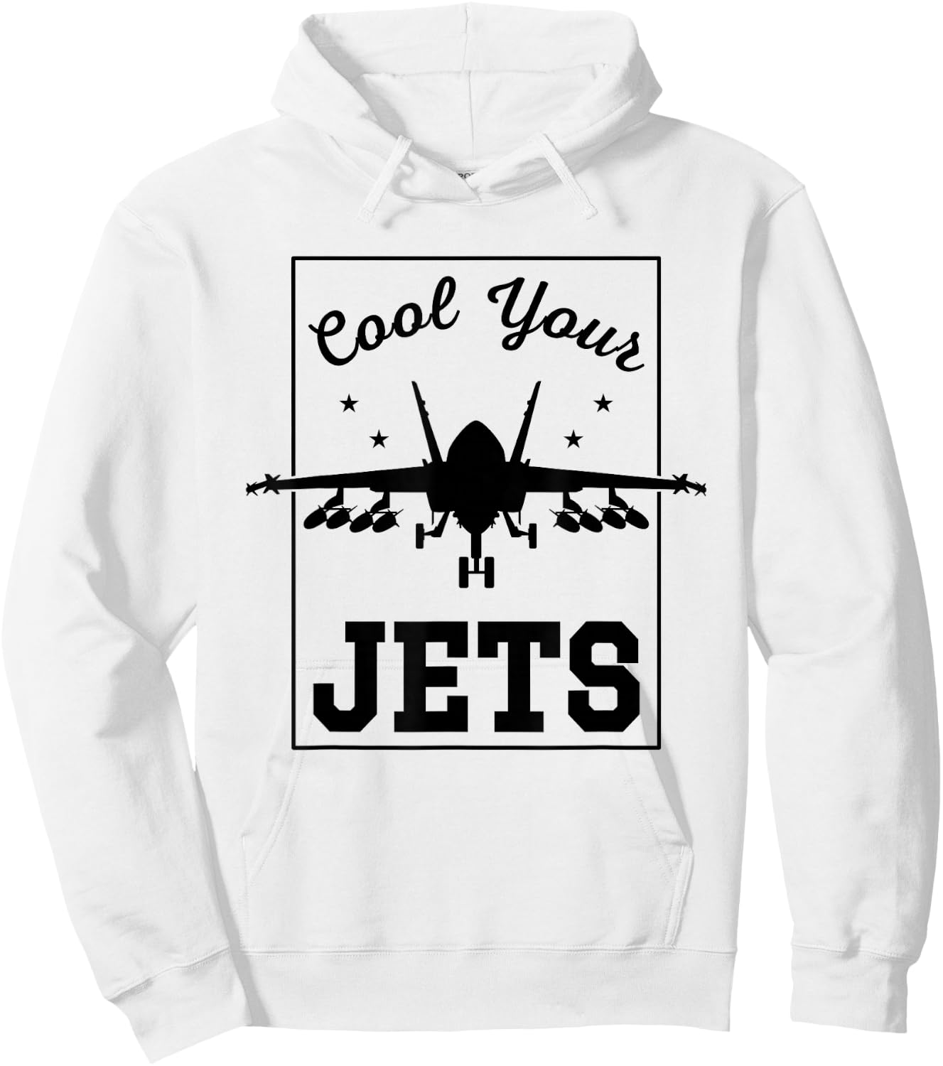 Cool Your Jets Pilot Military Fighter Jet Plane Hoodie - Hoodie | White