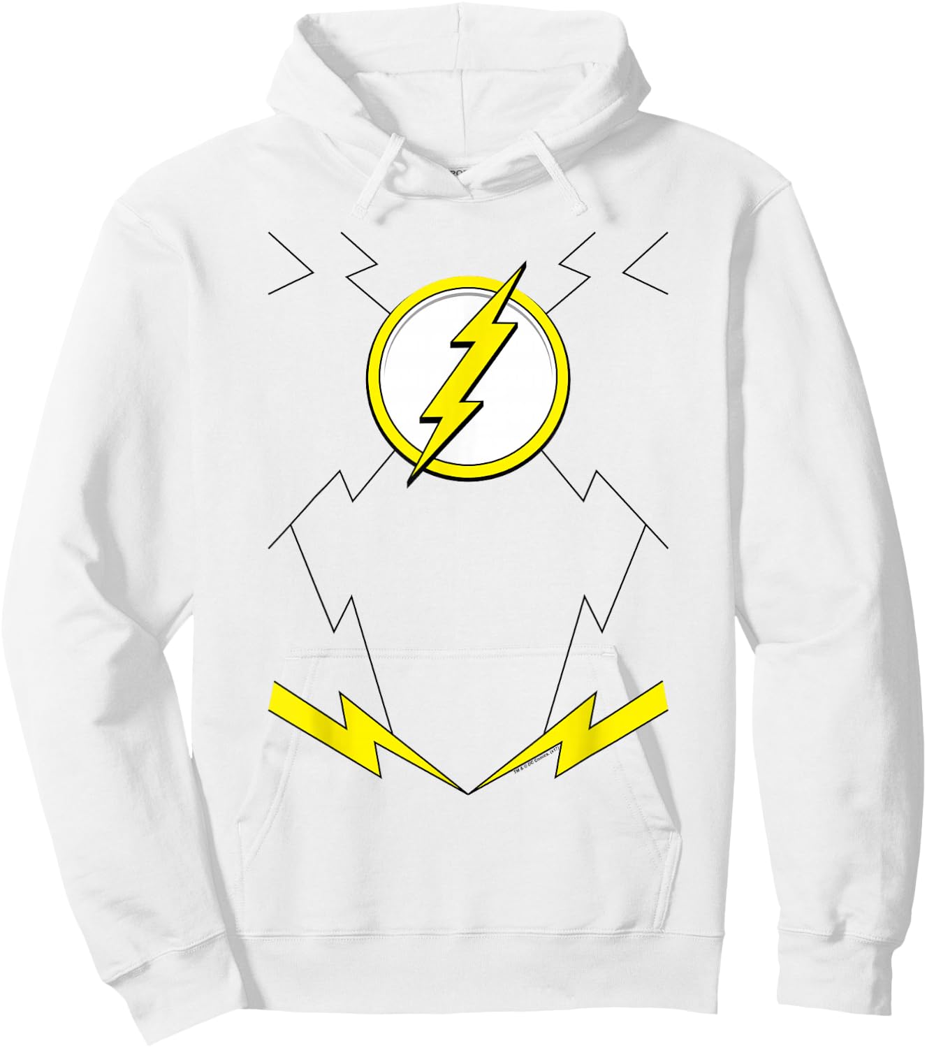 The Flash New Uniform Halloween Costume Hoodie - Hoodie | White