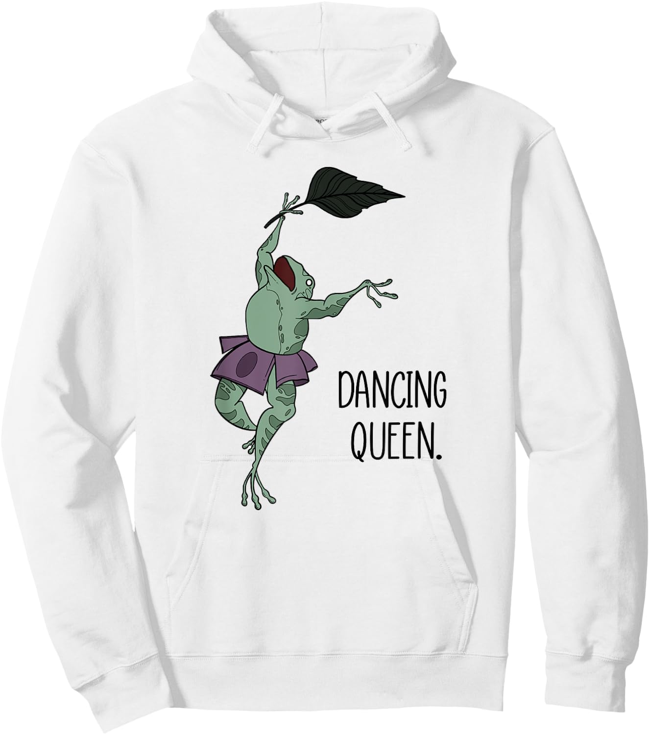 Dancing Queen Frog Ballet Dance Hoodie - Hoodie | White