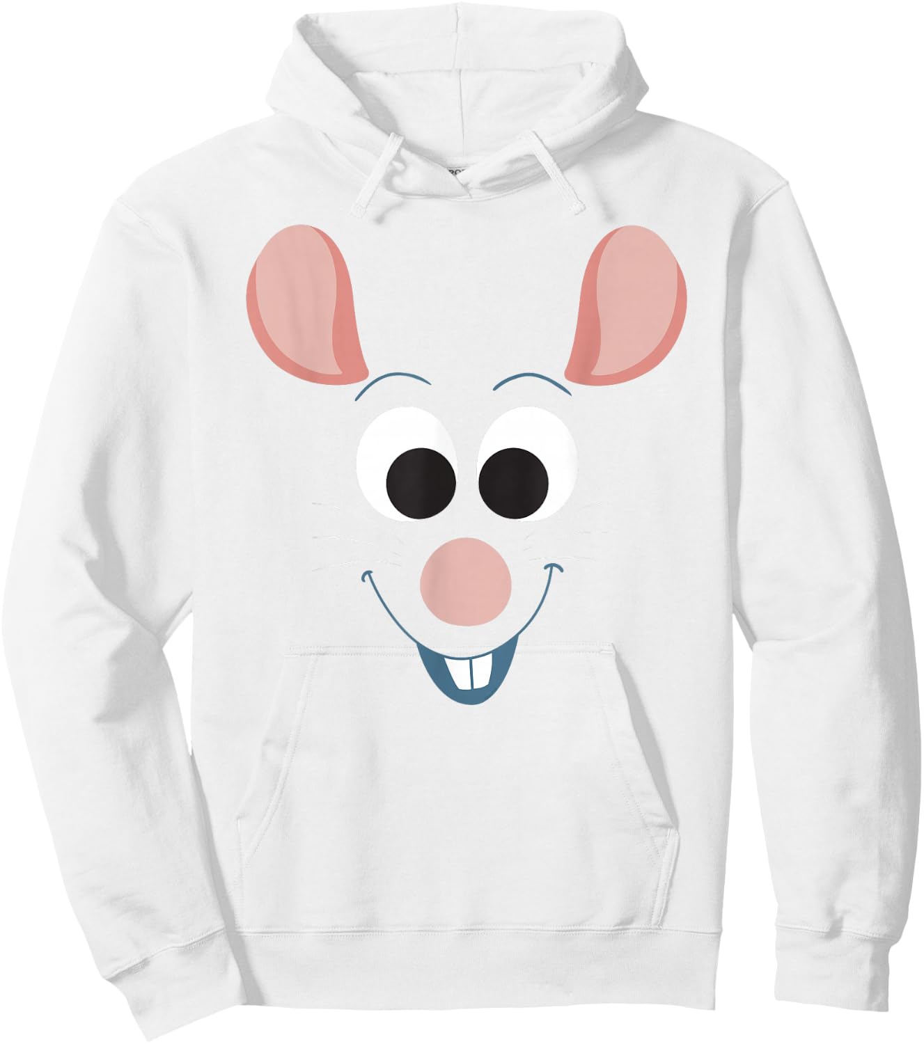 Disney Pixar Ratatouille Remy Character Face Hoodie - Hoodie | White