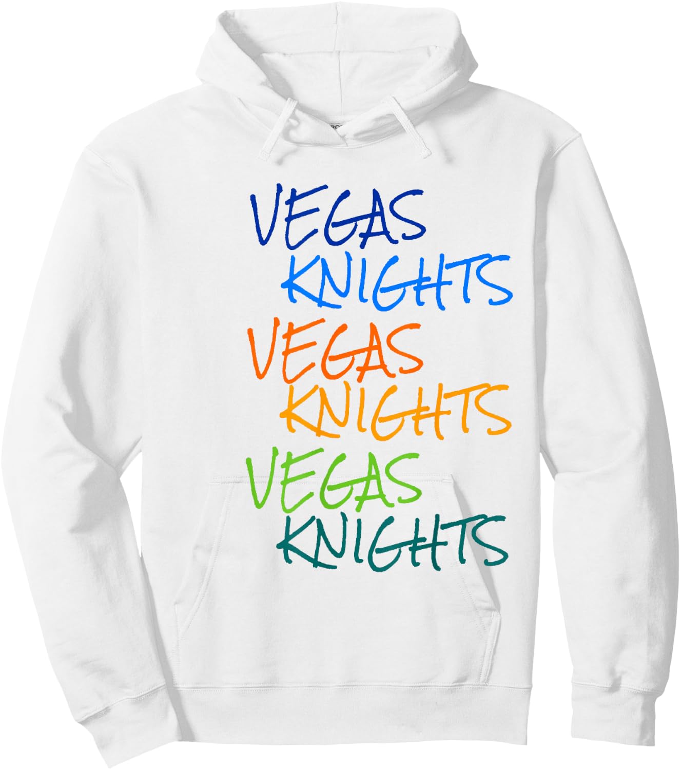 Vegas Knights VGK Colorful Rainbow /Youth Hoodie - Hoodie | White