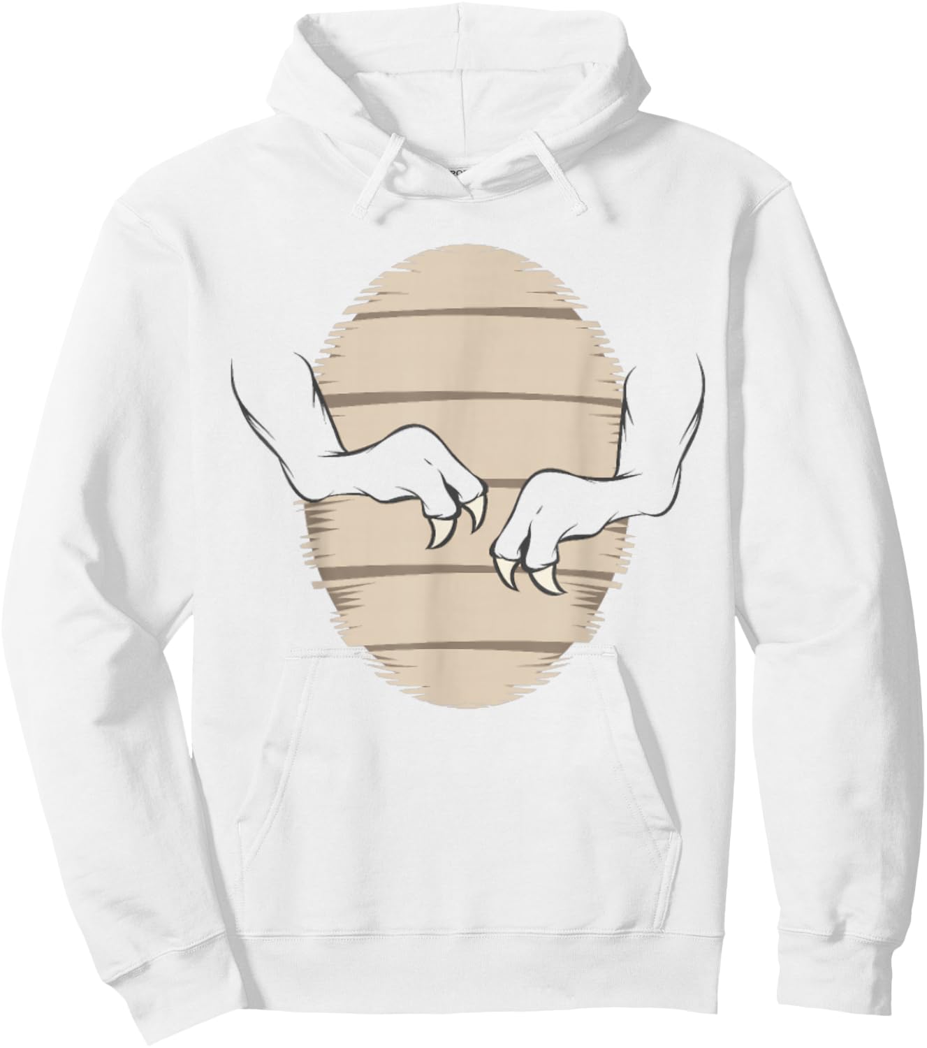 T-Rex Body Easy T-Rex Dinosaur Halloween Costume Funny Hoodie - Hoodie | White