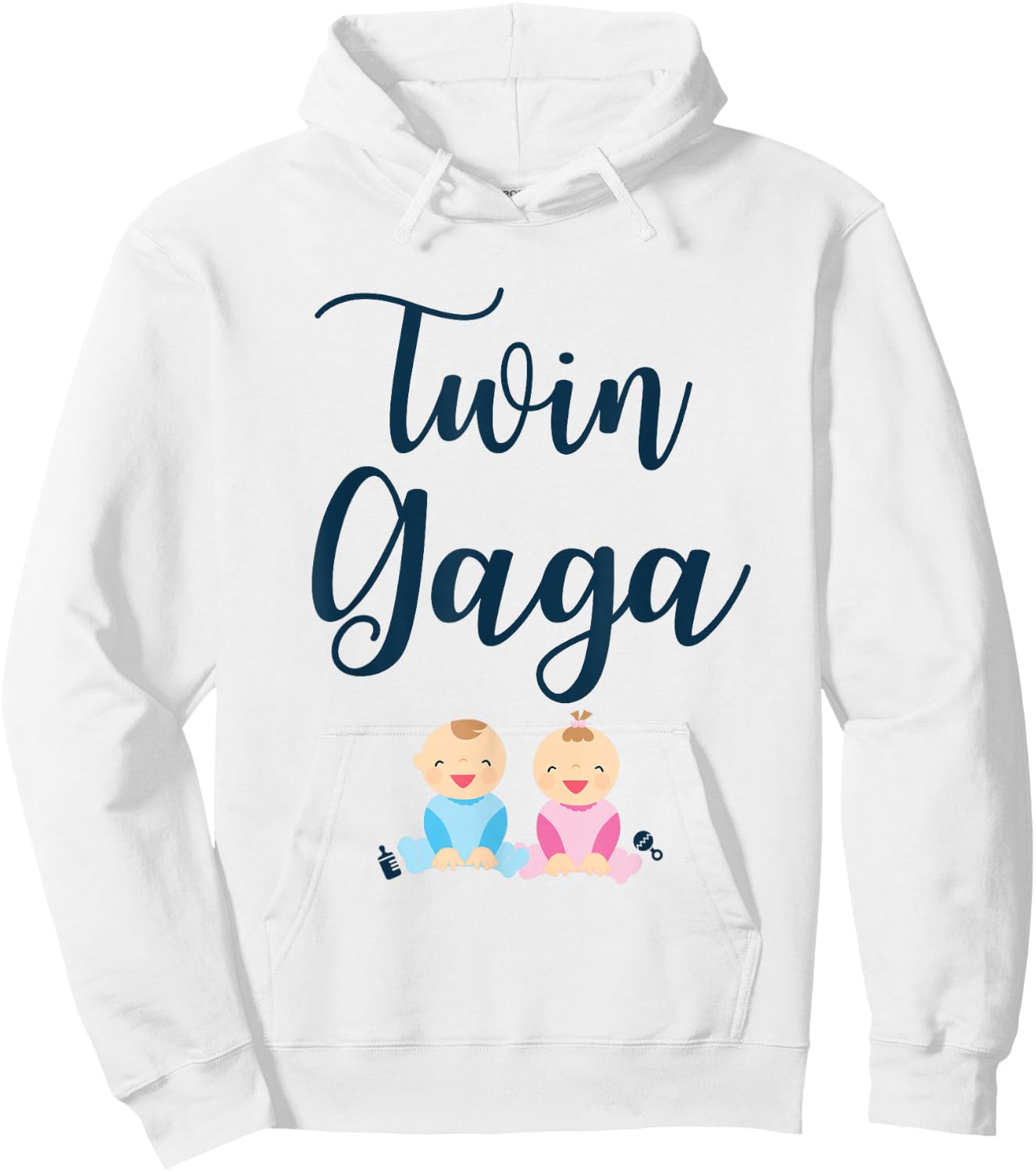 Cute Twin Gaga Of Twins Funny for New Gaga Hoodie - Hoodie | White