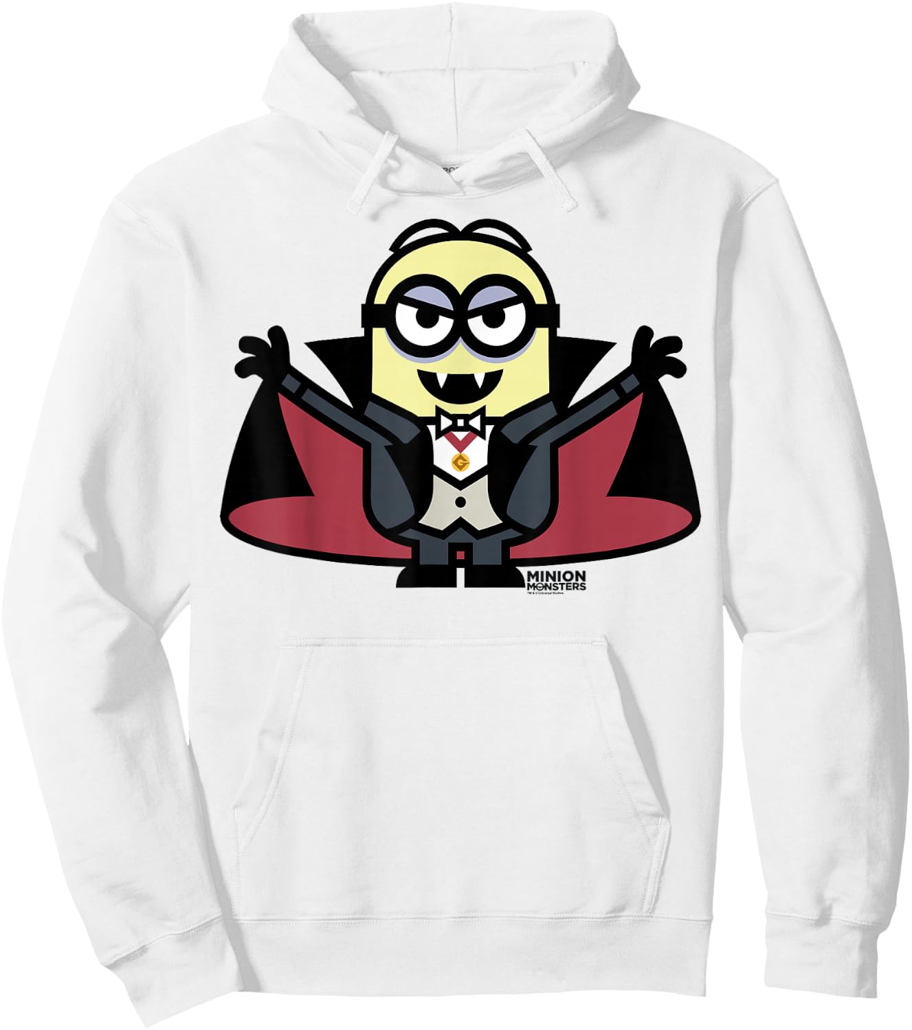 Despicable Me Dracula Halloween Monster Graphic Hoodie - Hoodie | White