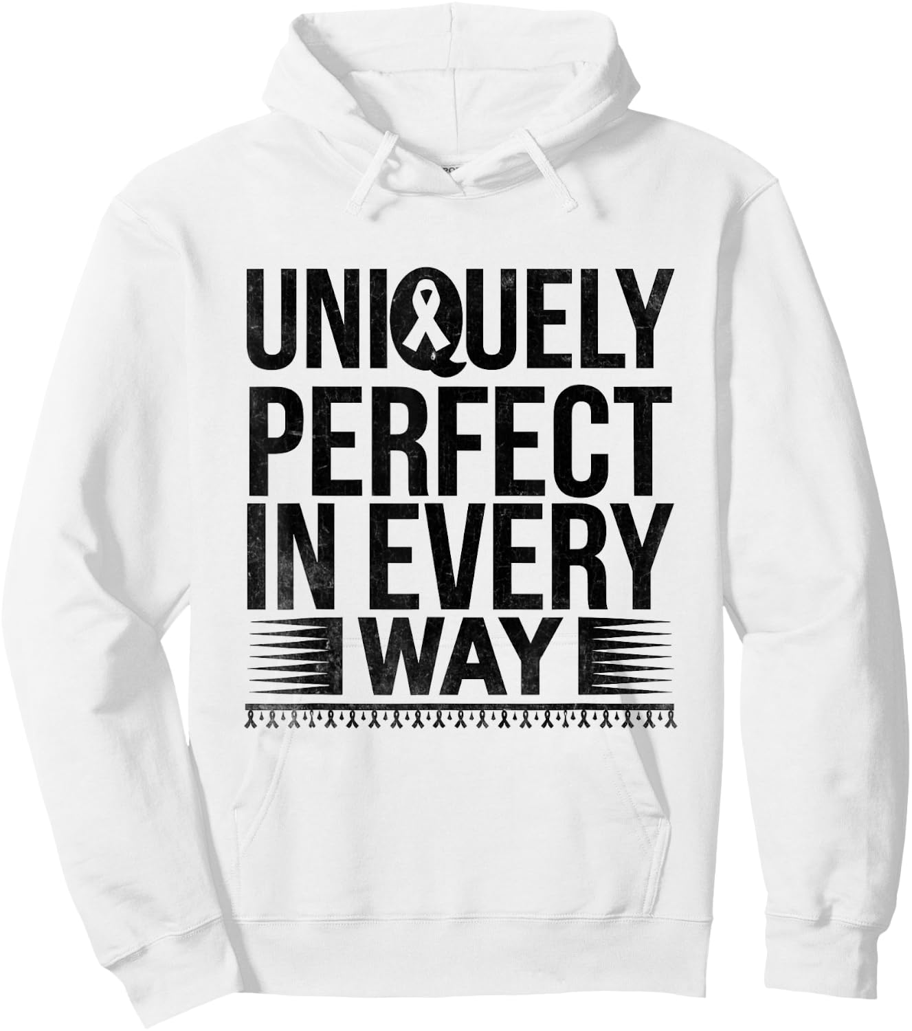 Uniquely Perfect In Every Way Down Syndrome Awareness Month Hoodie - Hoodie | White