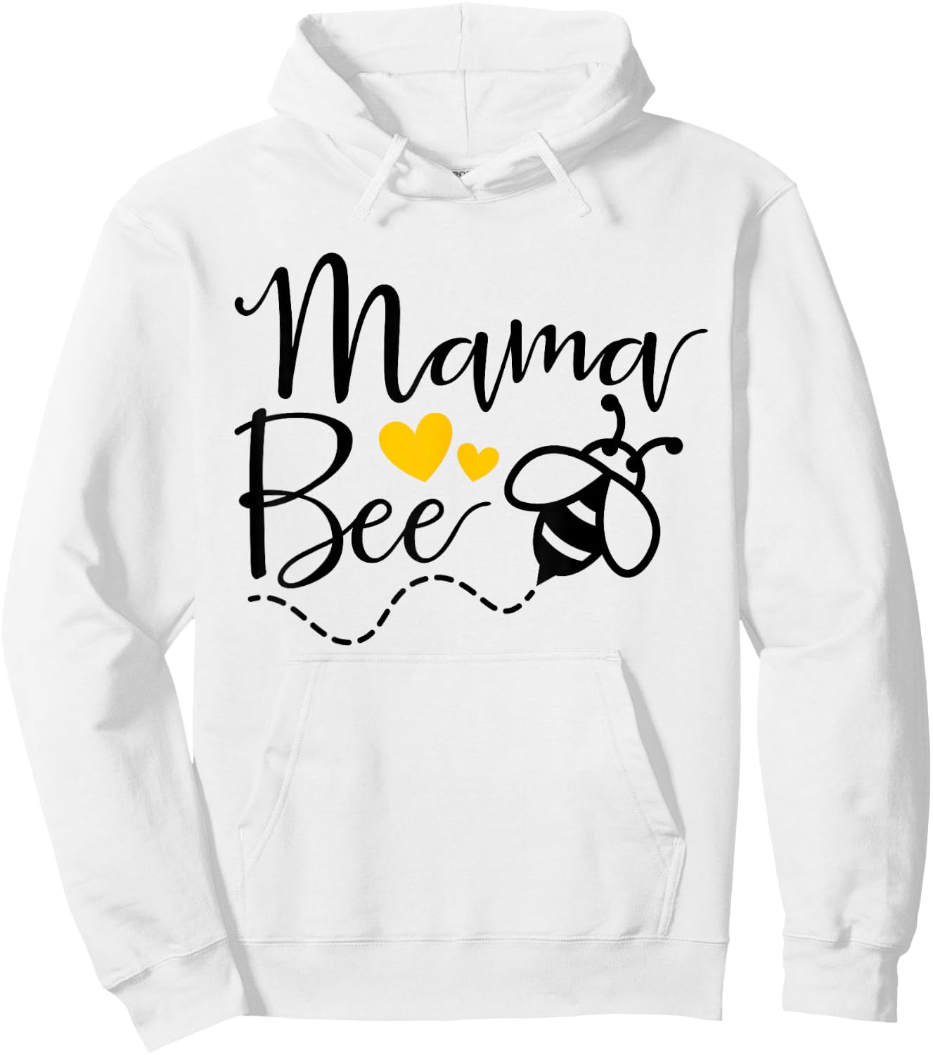 Mama Bee Mommy Bee Mother Bee Love Funny Cute Mother's Day Hoodie - Hoodie | White