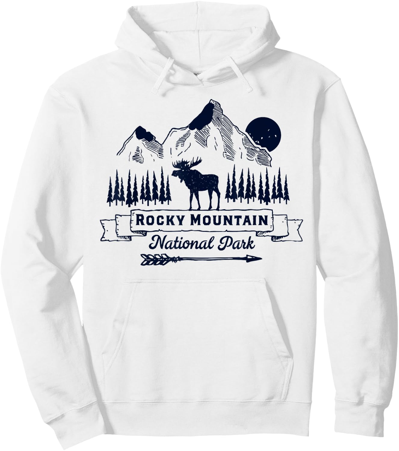 Rocky Mountain National Park Shirt Vintage Souvenir Clothing Hoodie - Hoodie | White