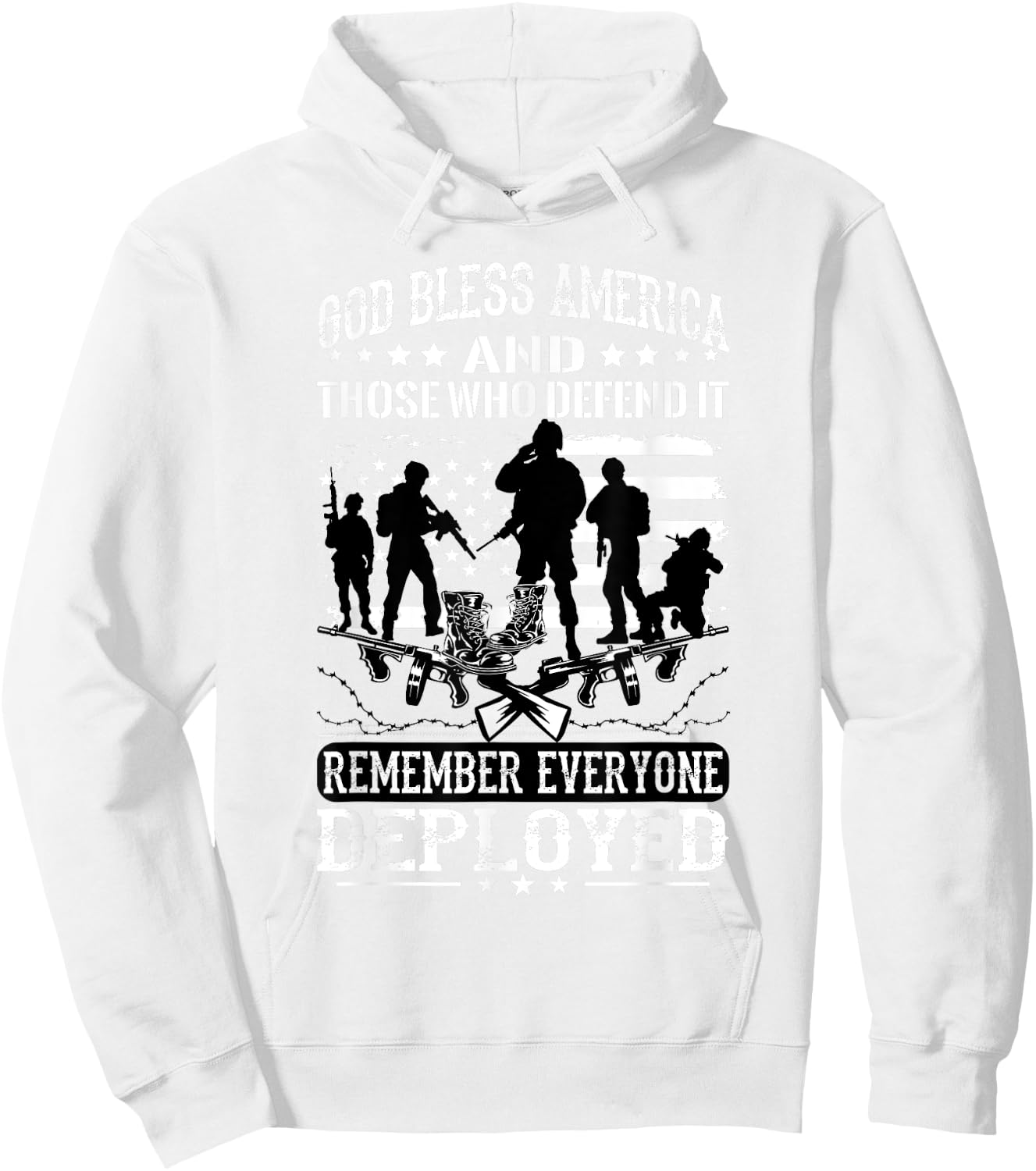 Military Wear Red On Fridays Until They All Come Home shirt Hoodie - Hoodie | White