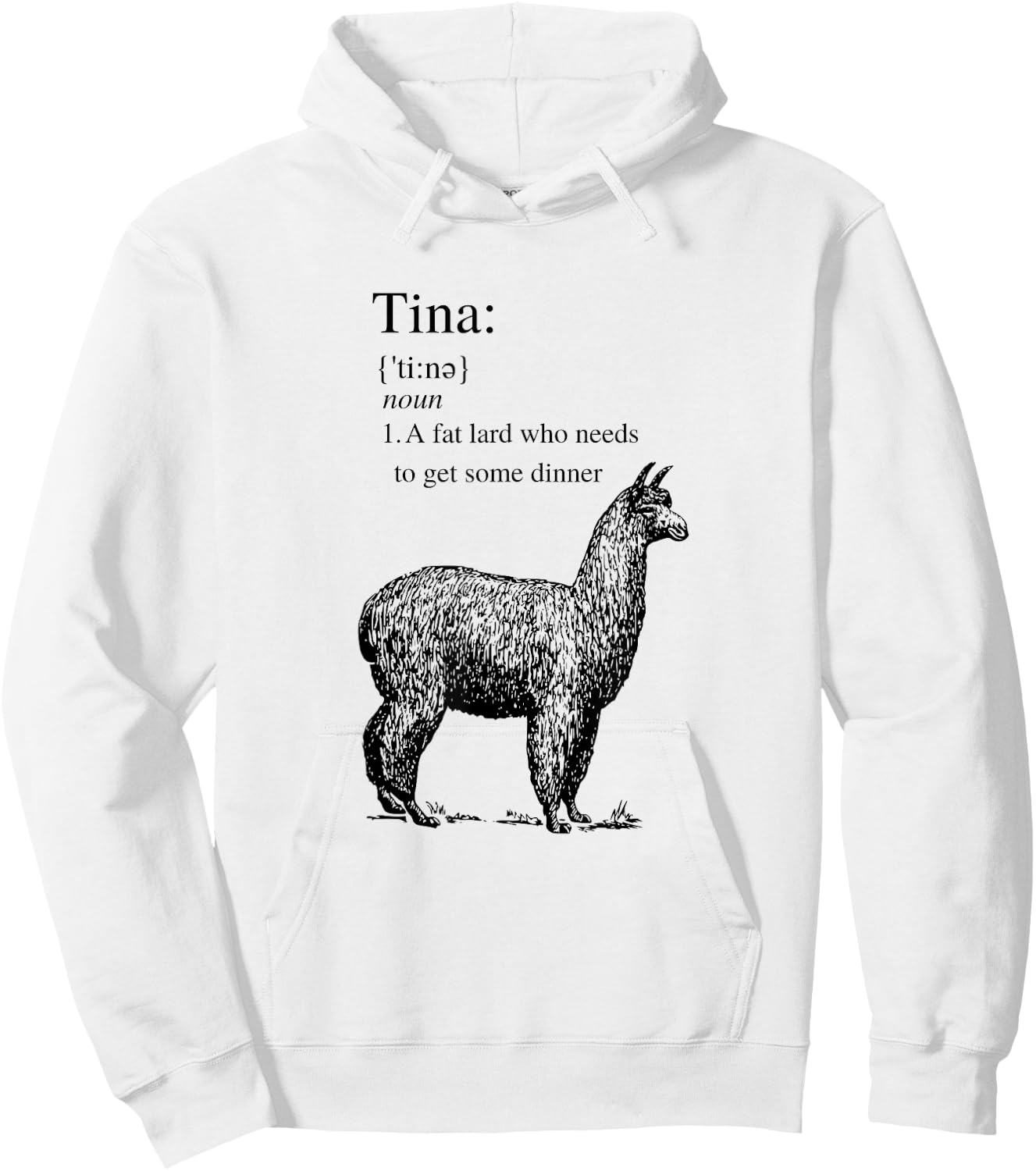 Tina You Fat Lard Come Get Some Dinner Funny Small Hoodie - Hoodie | White