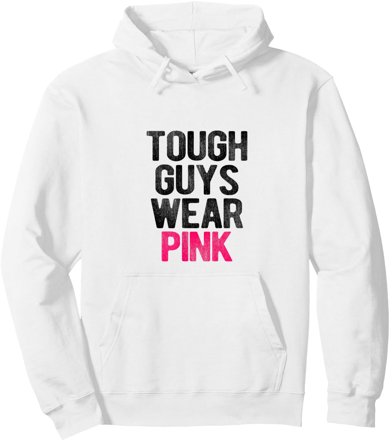 Tough Guys Wear Pink Tough Beast Cancer Awareness Men Hoodie - Hoodie | White