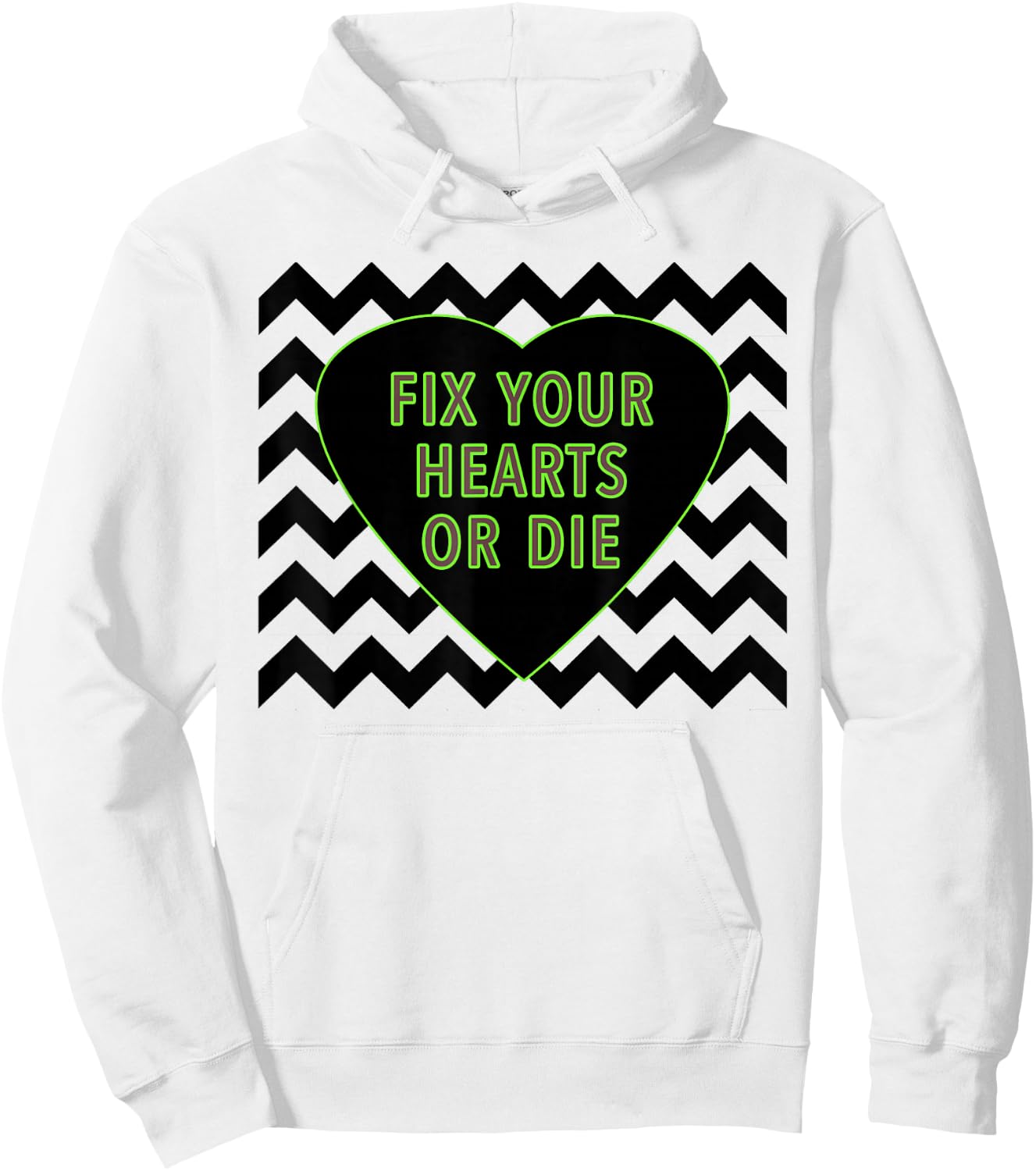 Fix Your Hearts or Die - - Black Lodge Hoodie - Hoodie | White
