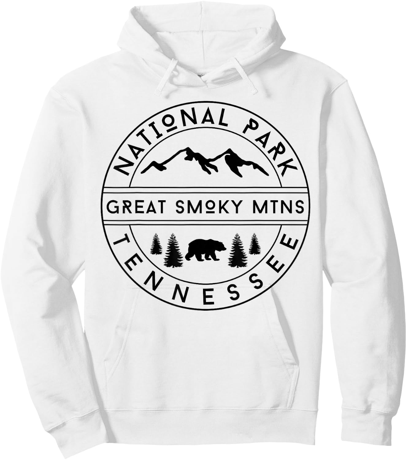 Smoky Mountains National Park Hoodie - Hoodie | White