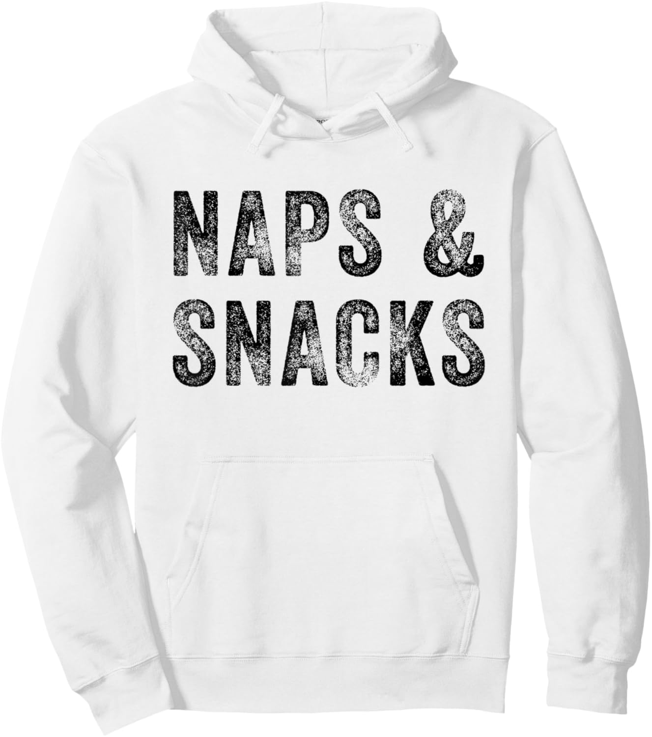 Naps and Snacks Shirt Funny Sarcastic Feed Funshirt Food Hoodie - Hoodie | White