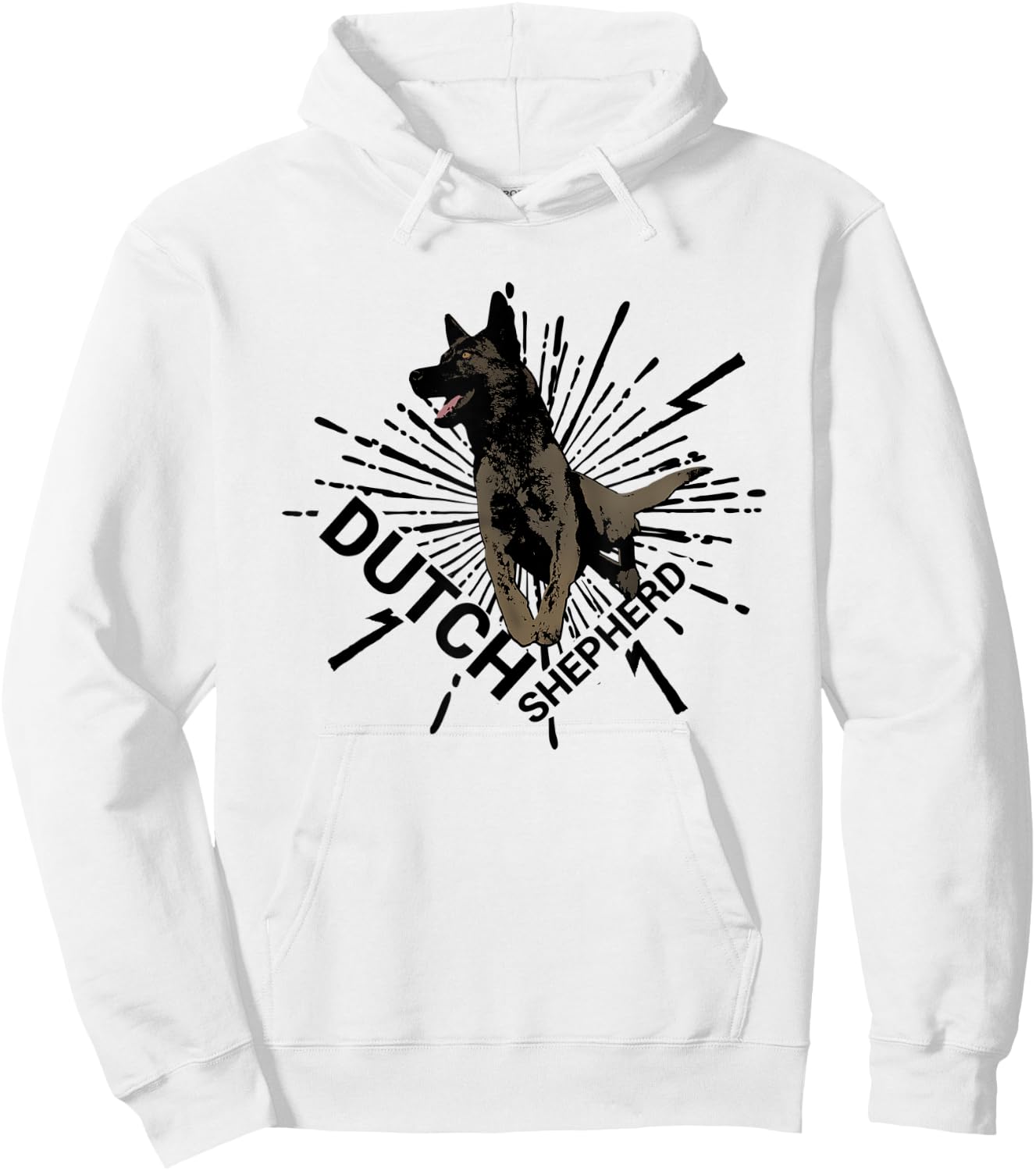 Dutch Shepherd - Dutchie Hoodie - Hoodie | White