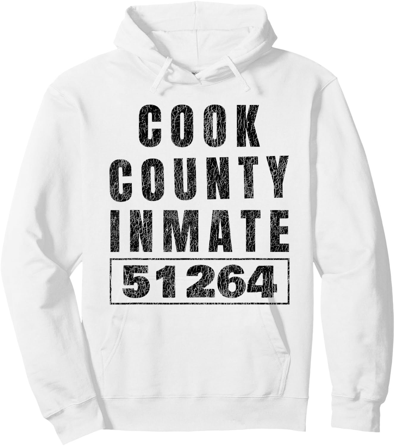 Prison Inmate Halloween Costume Cook County Illinois Orange Hoodie - Hoodie | White