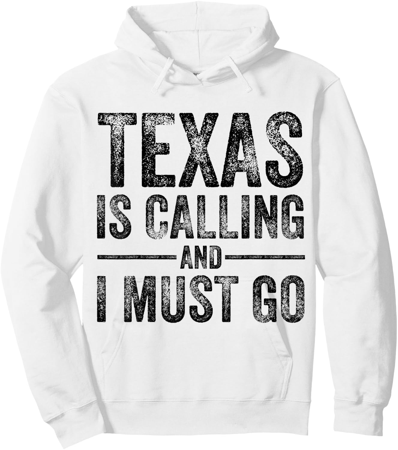 Texas is Calling And I Must Go Funny TX Home State Vintage Hoodie - Hoodie | White