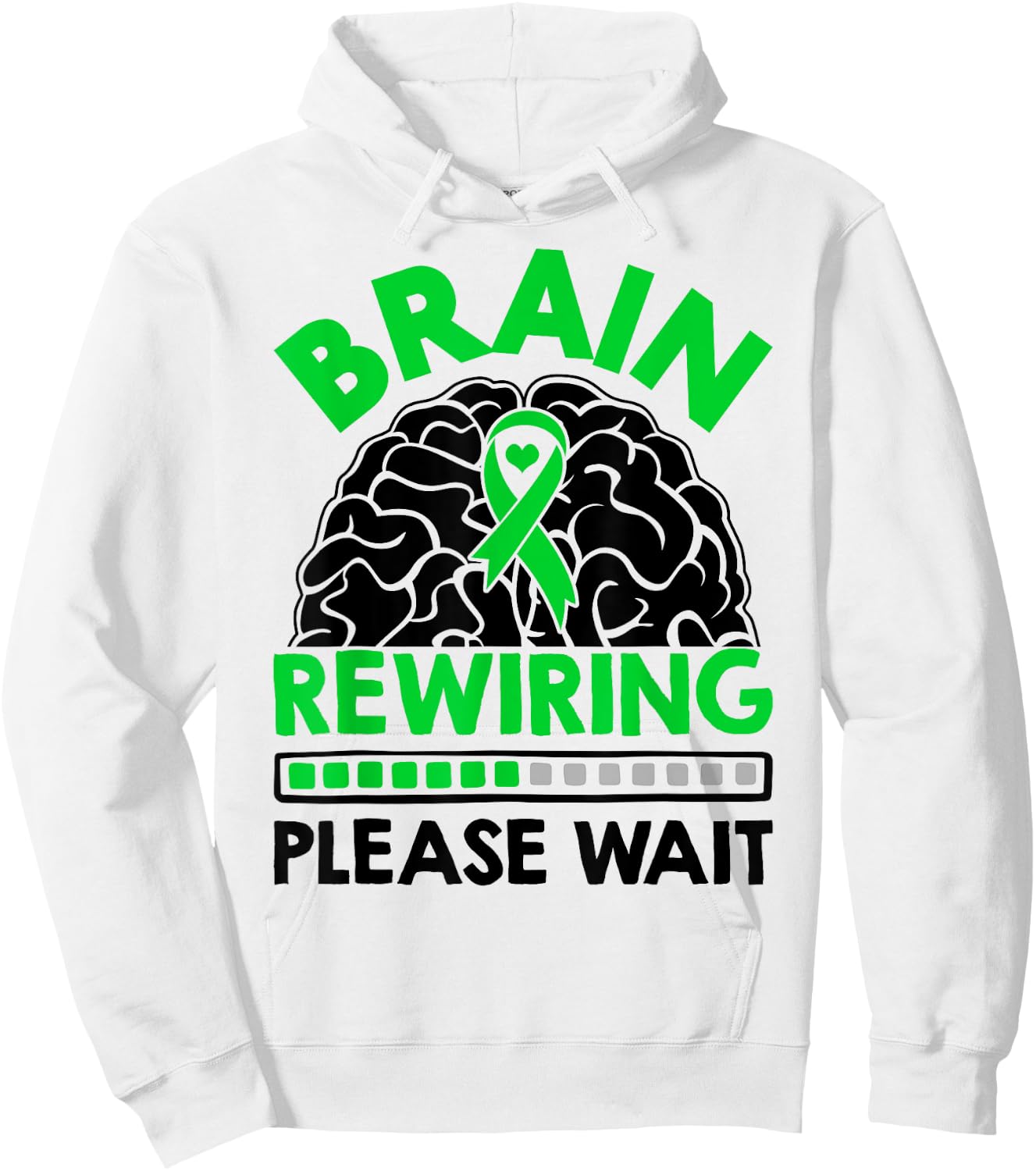 Neurology Neurodiversity Brain Rewiring Please Wait Hoodie - Hoodie | White