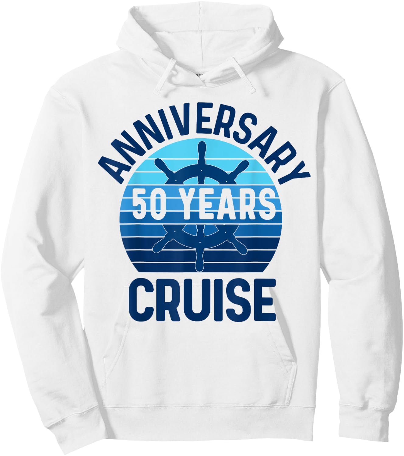 50th Wedding Anniversary Cruise 50 Years Couples Vacation Hoodie - Hoodie | White