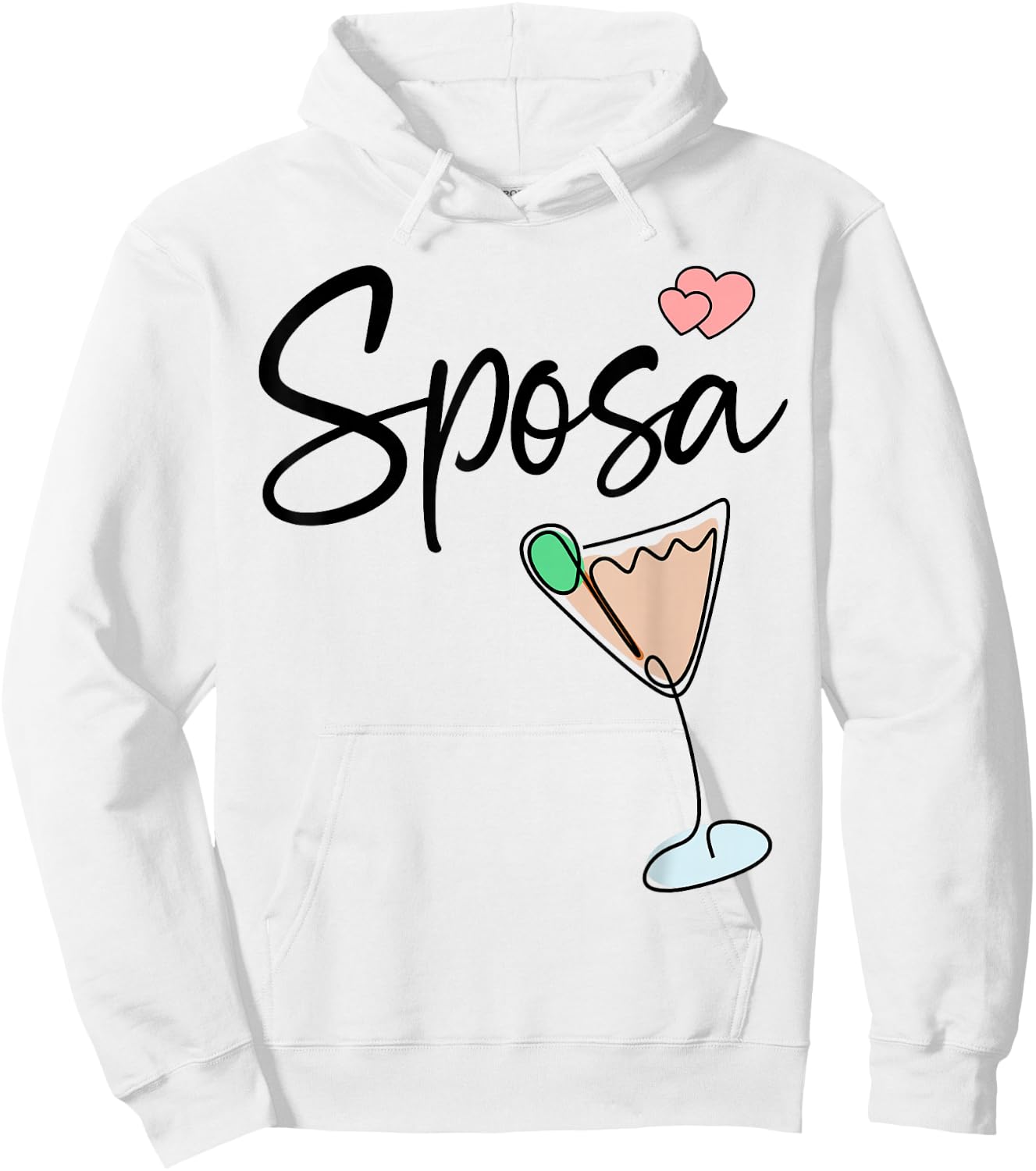 Wedding Bridal Party Italy Sposa Italian Bride Hoodie - Hoodie | White