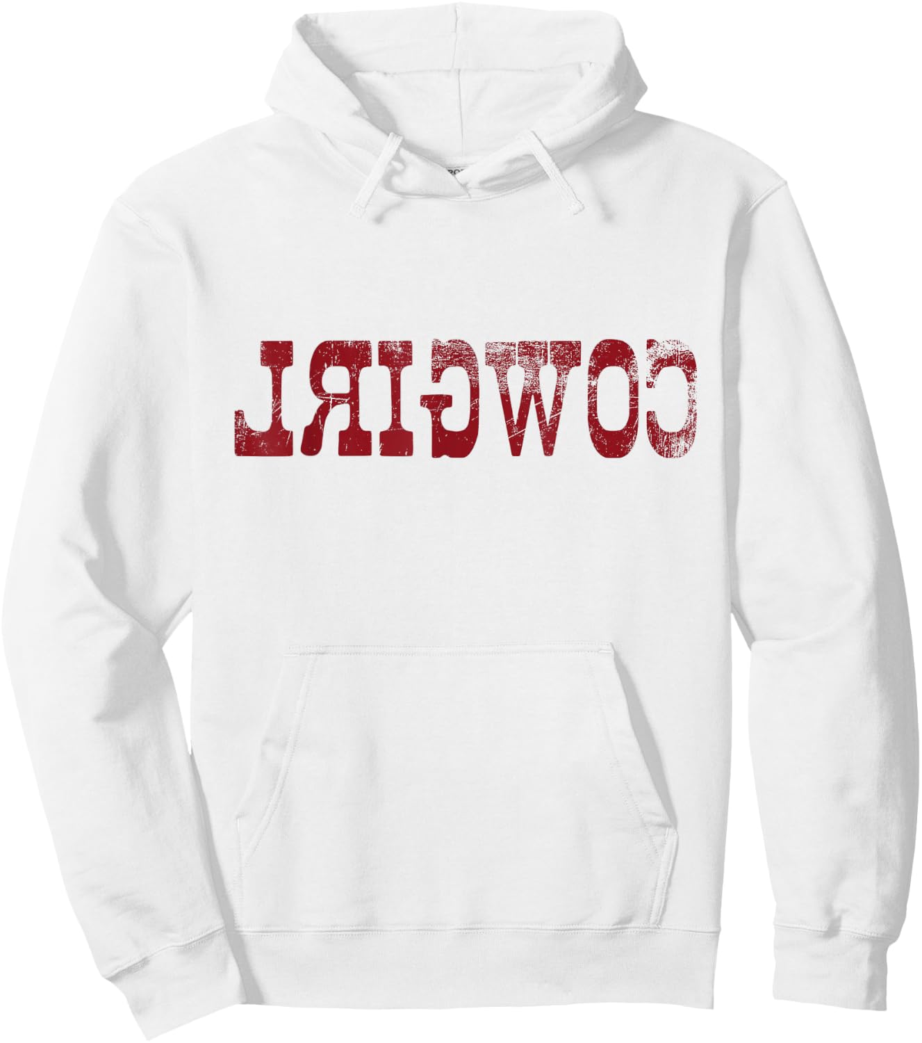 Vintage Reverse Cowgirl Rodeo Western Country Southern Gift Hoodie - Hoodie | White