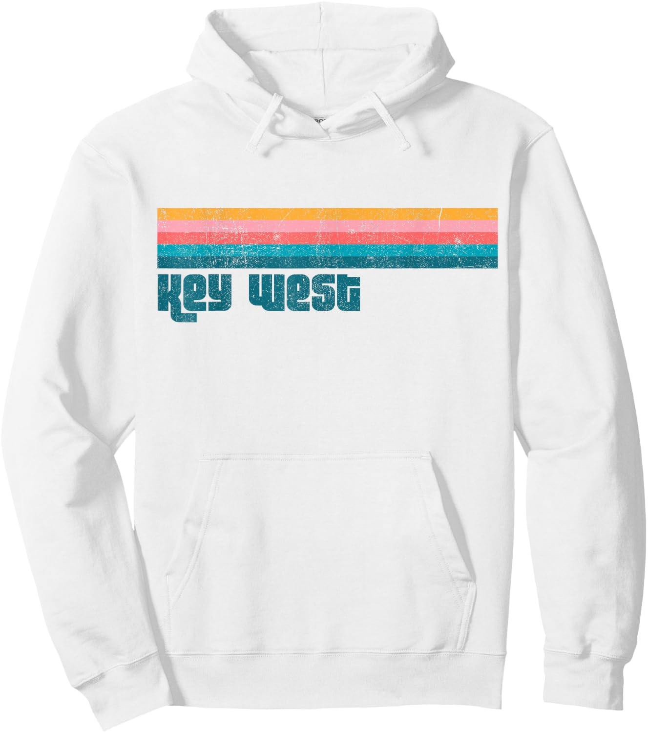 Vintage Key West Florida Keys Retro Beach Cute Summer Hoodie - Hoodie | White