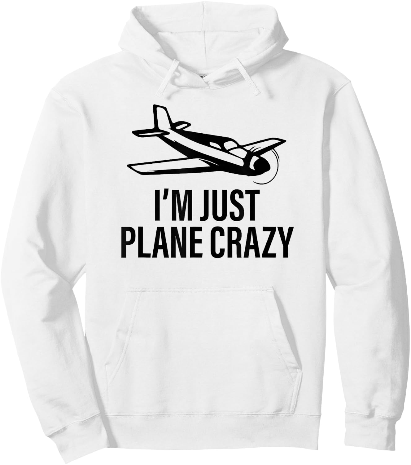 I’m Just Plane Crazy Flying Gift Pilots Pilot Hoodie - Hoodie | White