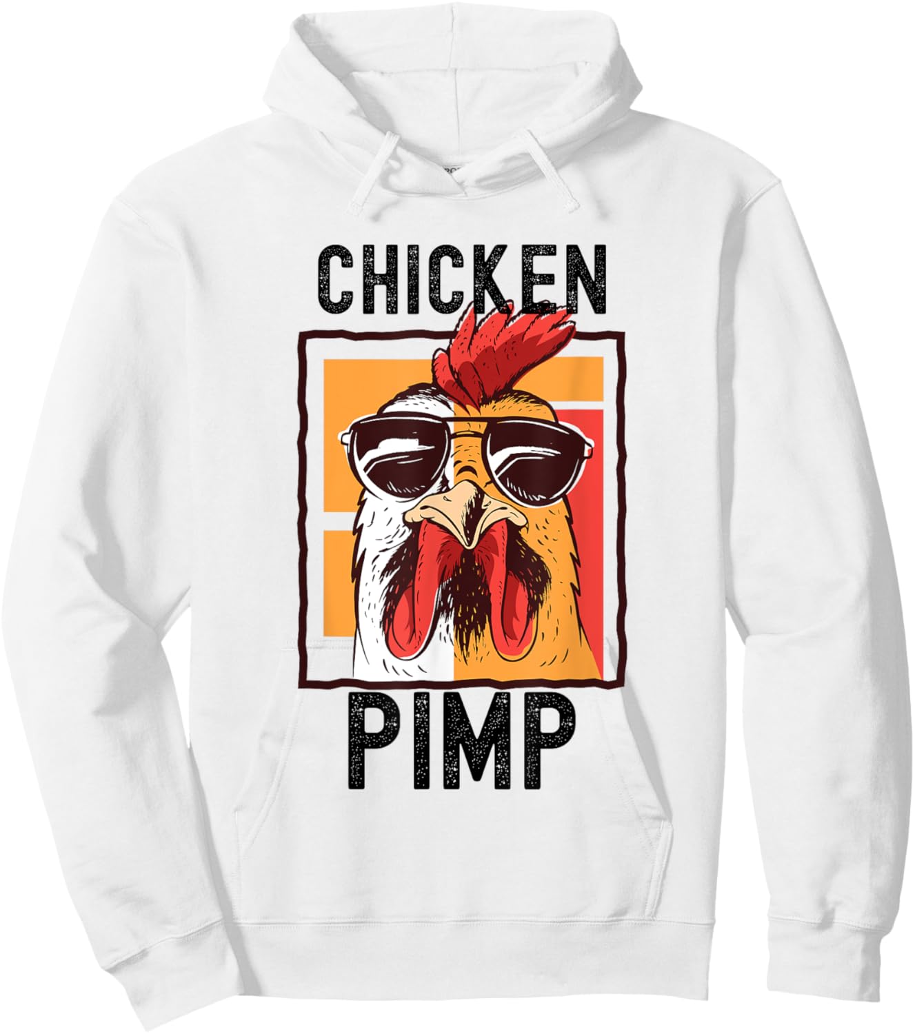 Chicken Pimp, Retro Vintage Farm Chicken Lover Gift Hoodie - Hoodie | White