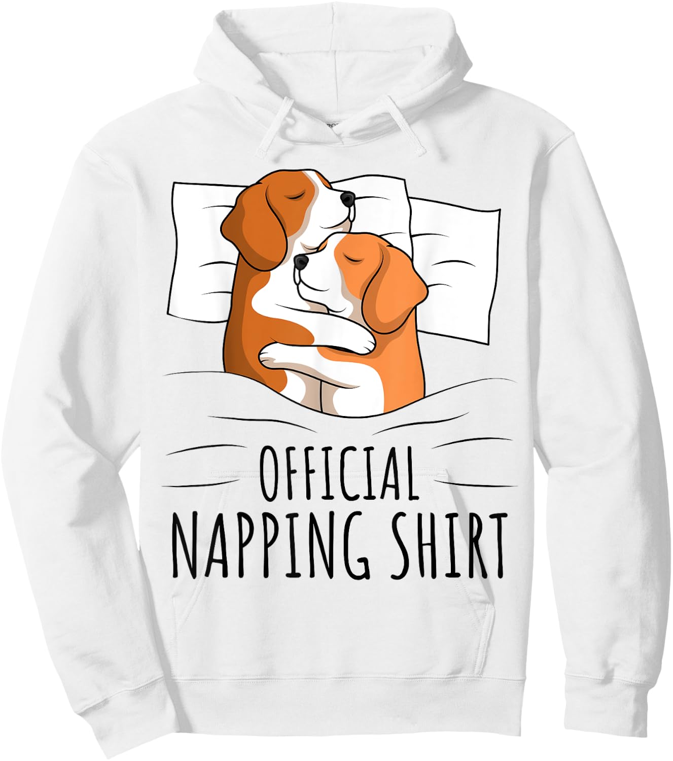 Sleeping Beagle Dog Lover Official Napping Hoodie - Hoodie | White