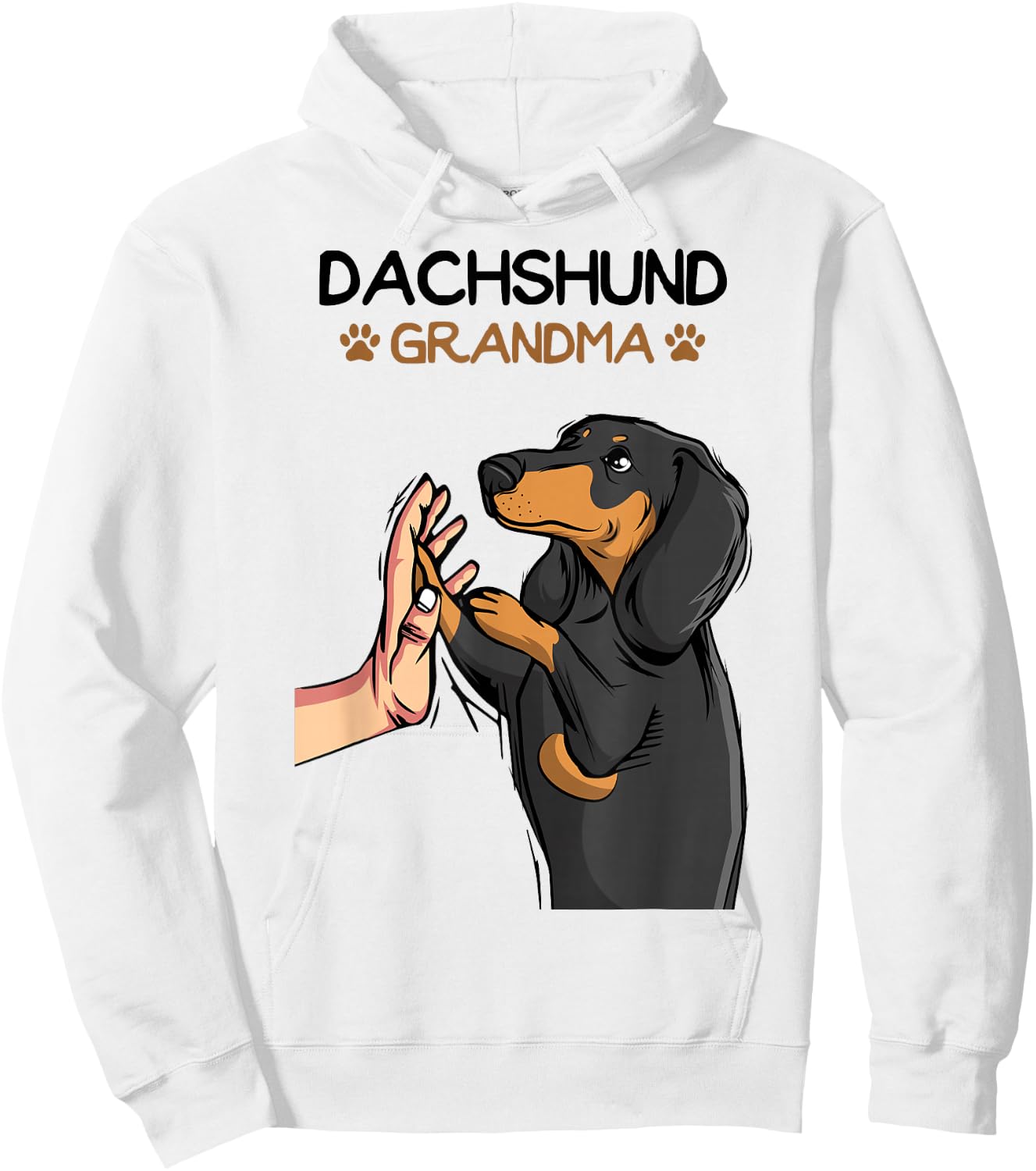 Dachshund Grandma Weenie Dog Weiner Dog Hoodie - Hoodie | White