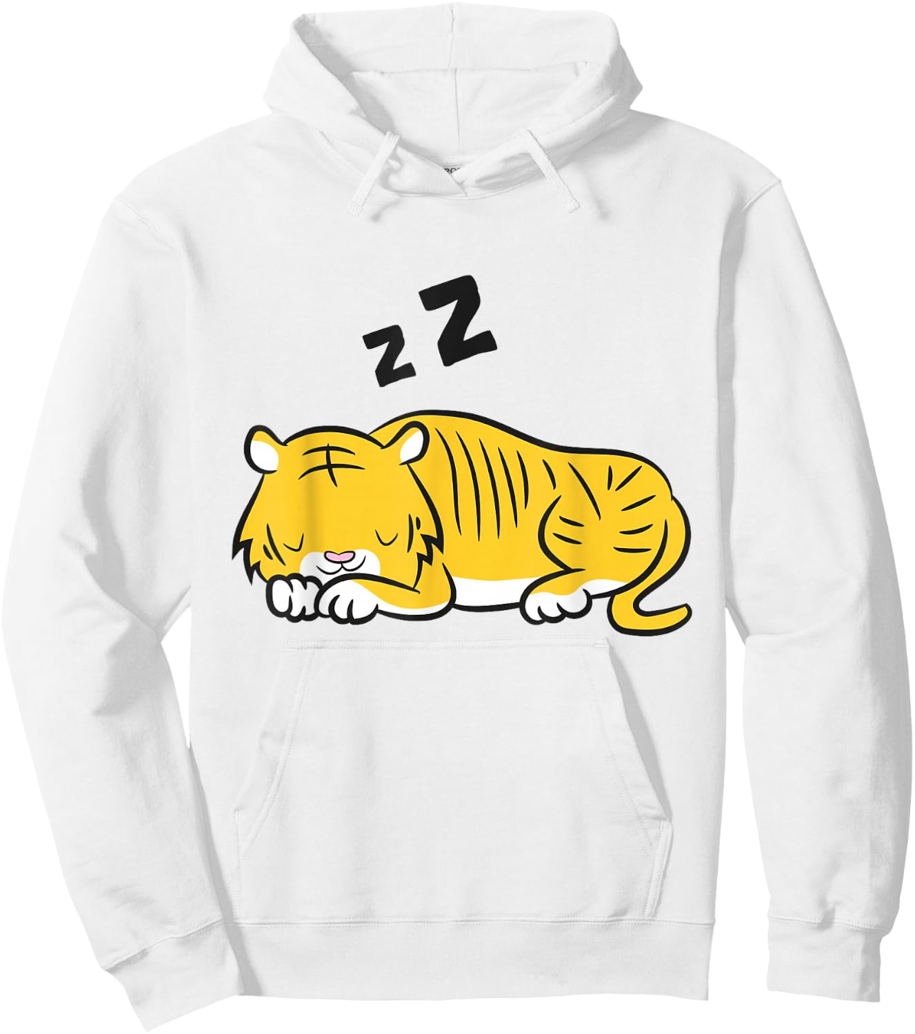 Sleeping Tiger Cute Tiger Pajamas Tiger Hoodie - Hoodie | White