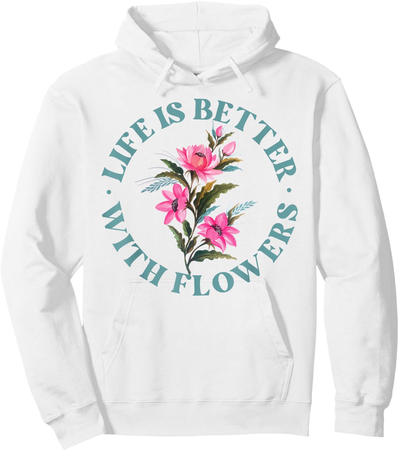 Florist Flower Bouquet Floral Designer Quote Hoodie - Hoodie | White