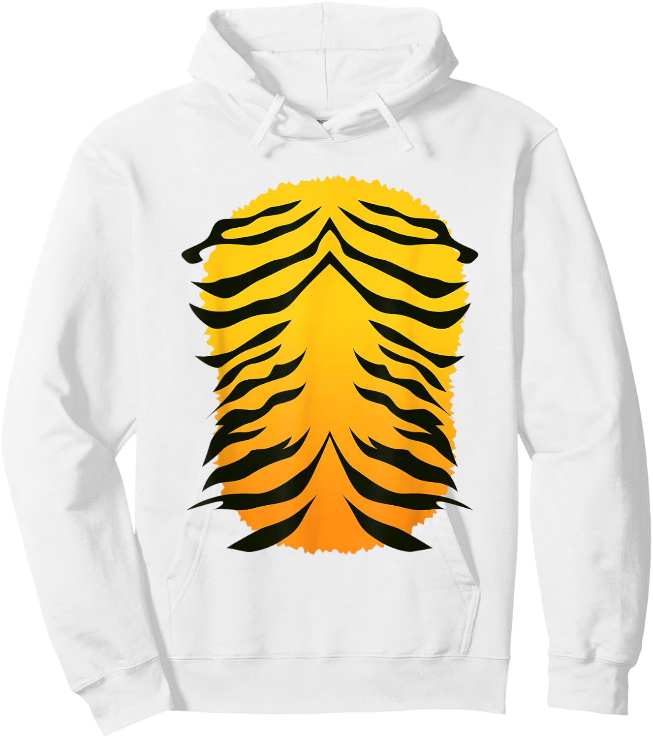 Tiger Costume Orange Tigers Print Stripes Halloween Costume Hoodie - Hoodie | White