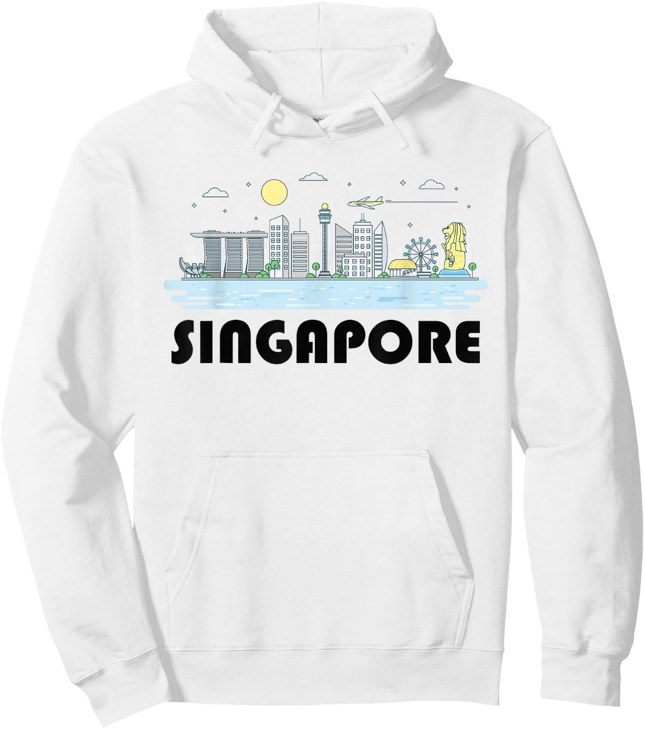 Singapore Skyline Cityscape Skyscrapers Cool Hoodie - Hoodie | White