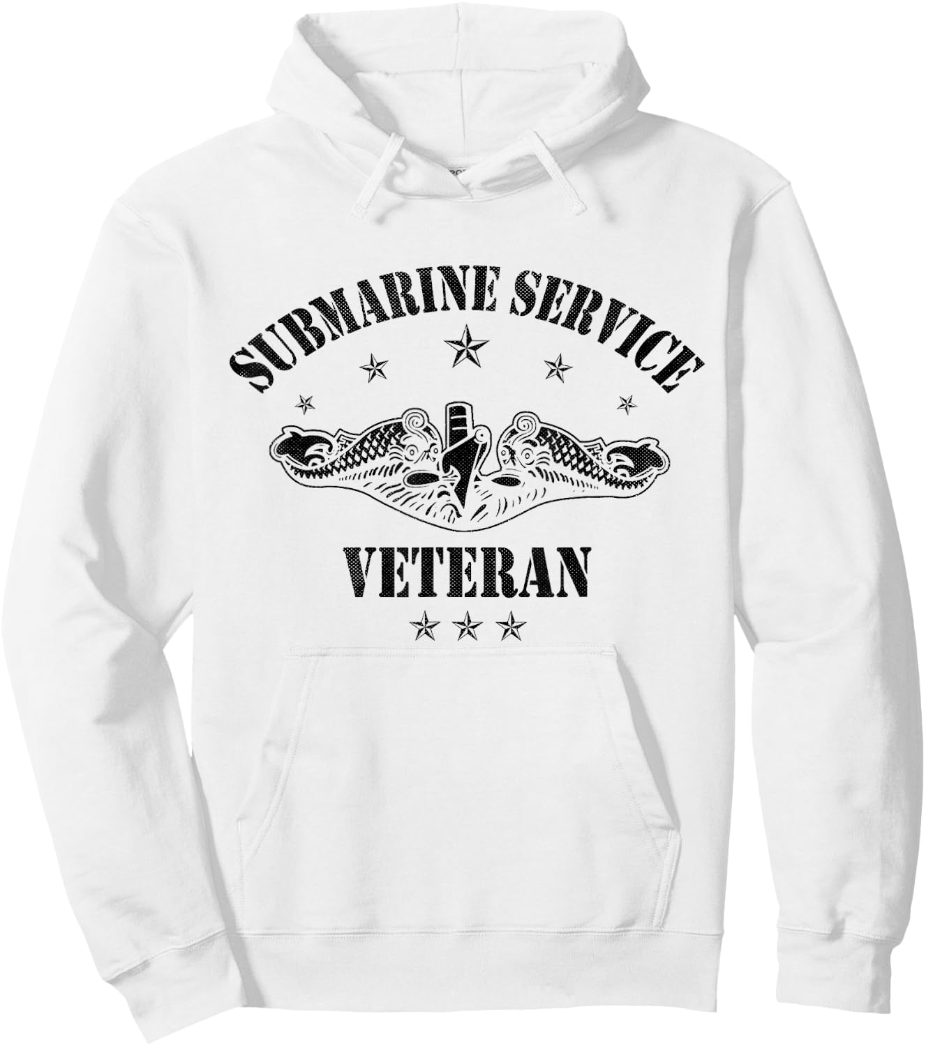 Submarine Service Veteran Submariner American Flag Vintage Hoodie - Hoodie | White