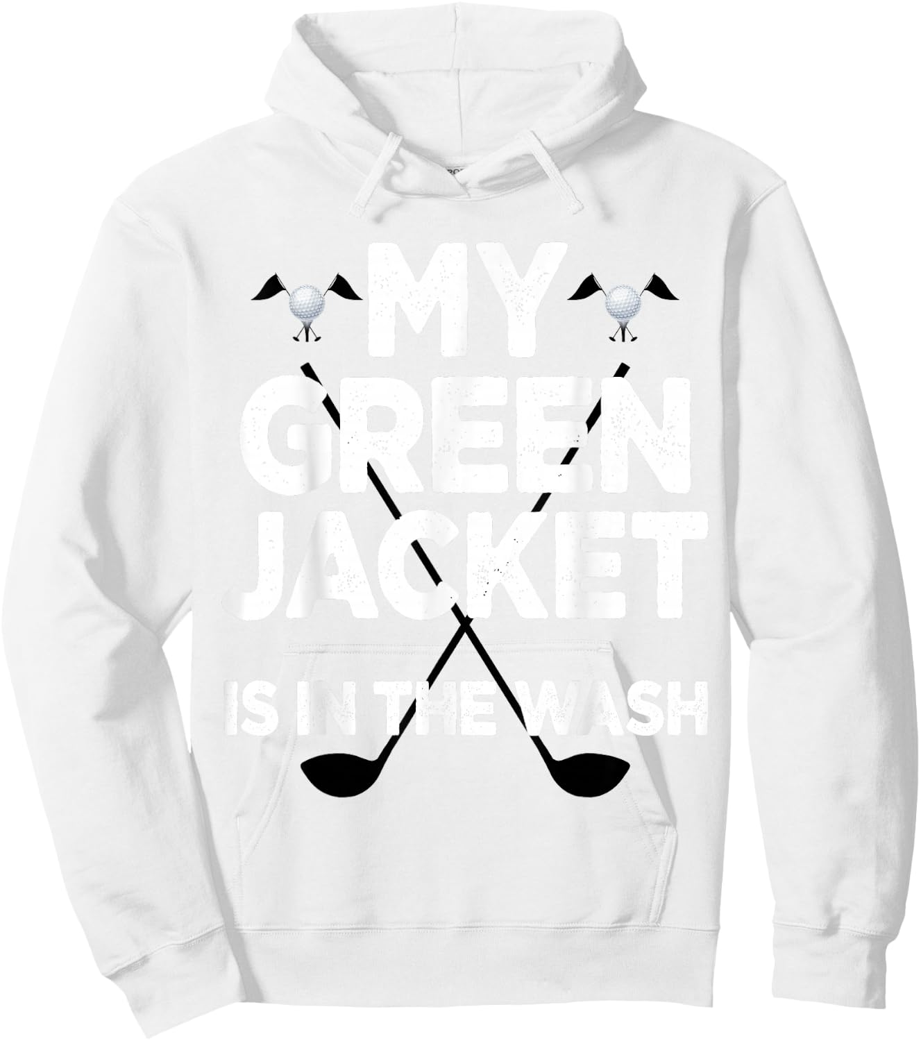 Jacket Green in the Wash Master Golf Golfer Player Hoodie - Hoodie | White