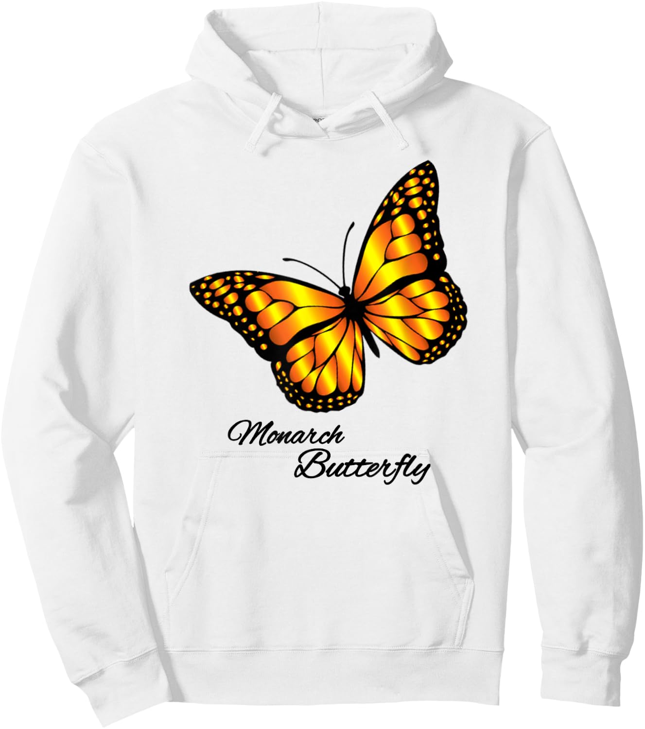 Monarch Butterfly Hoodie - Hoodie | White