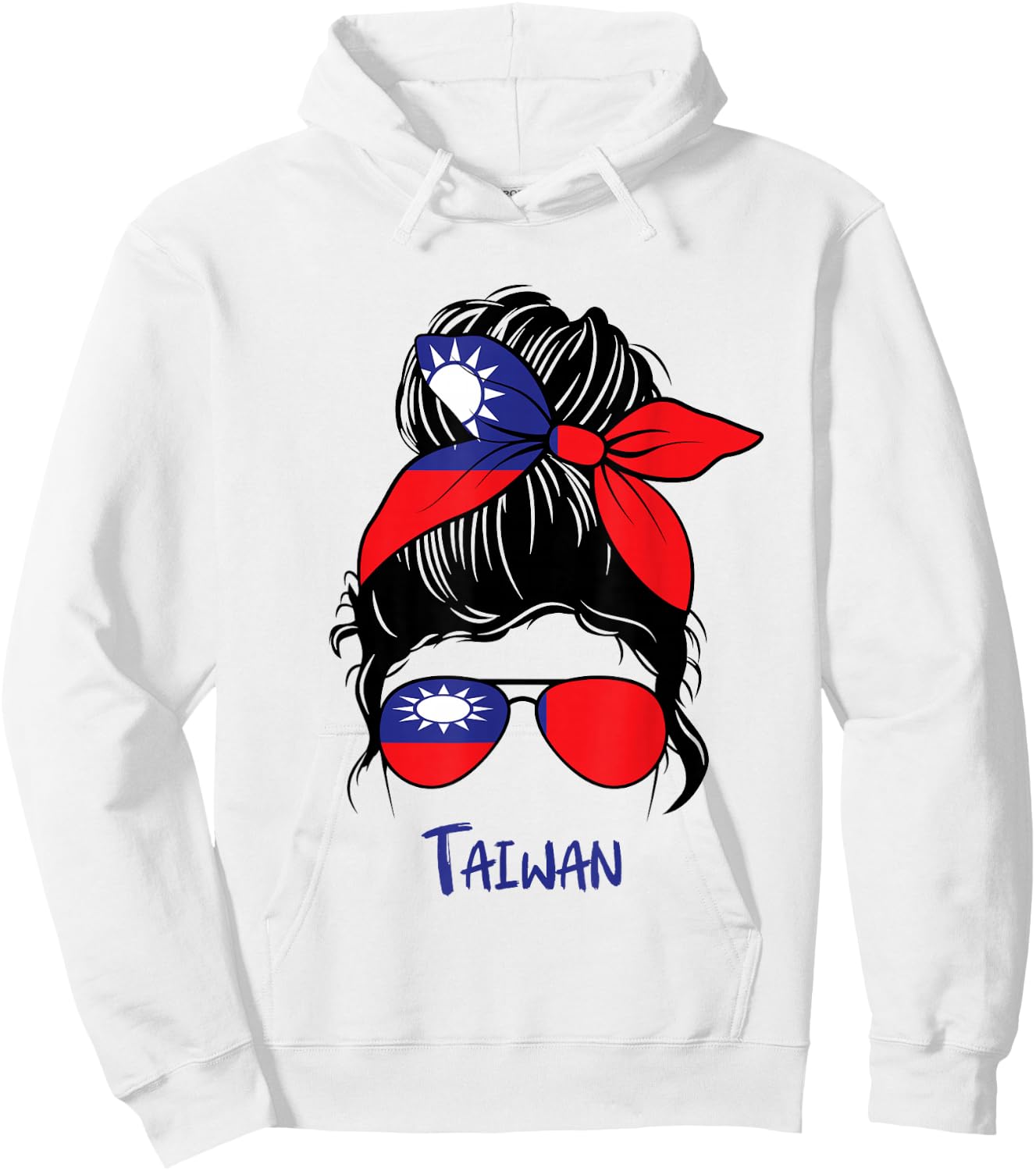 Taiwanese Girl Taiwan girl Taiwan woman flag Hoodie - Hoodie | White