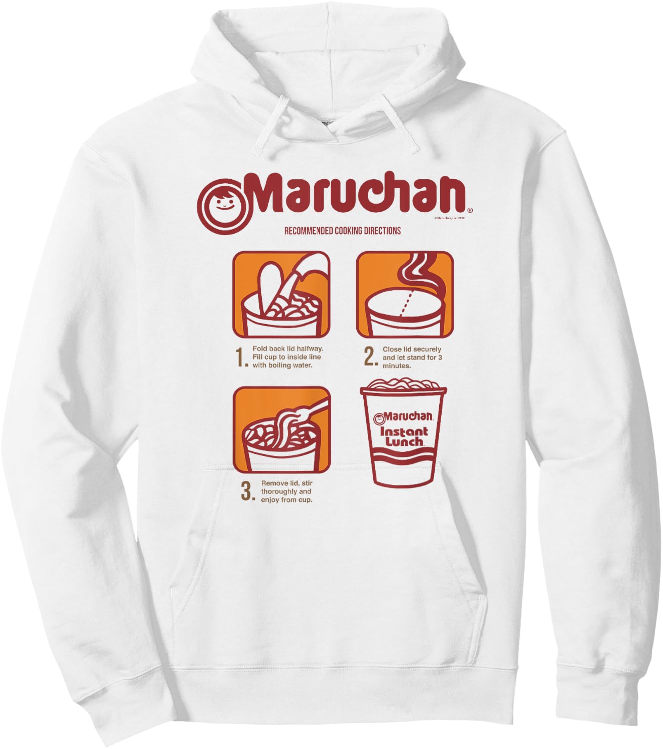 Maruchan Recommended Cooking Directions Poster Hoodie - Hoodie | White