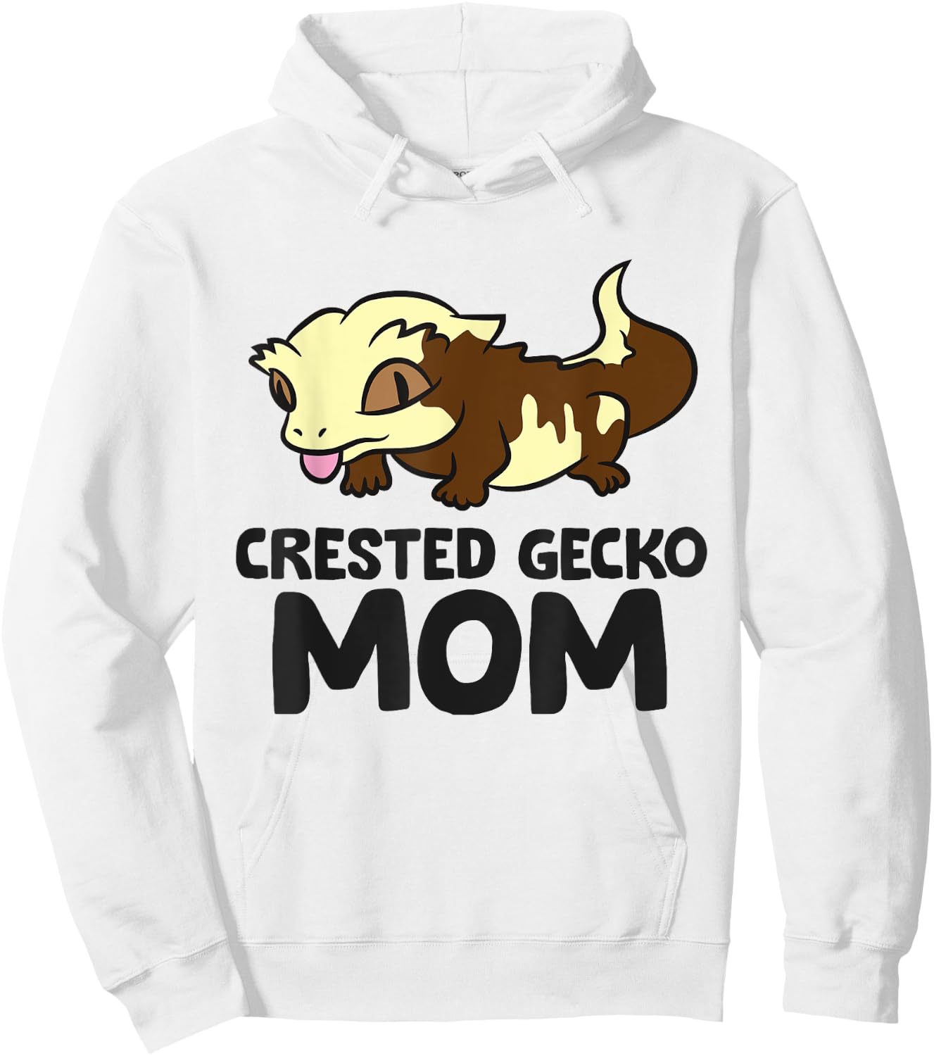 Crested Gecko Mom Lizard Reptile Crested Gecko Mama Hoodie - Hoodie | White