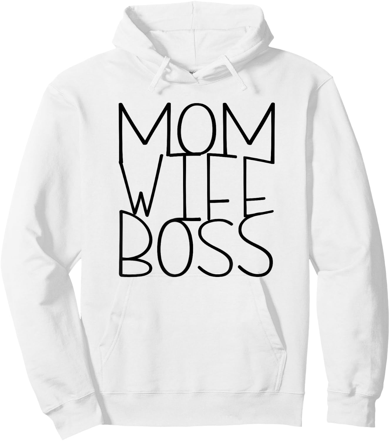 Mom Wife Boss Working Mom Mothers Day Gifts Hoodie - Hoodie | White