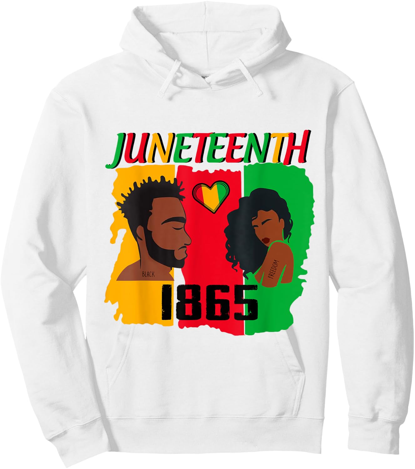 Juneteenth Couple Juneteenth Men Juneteenth Women Hoodie - Hoodie | White