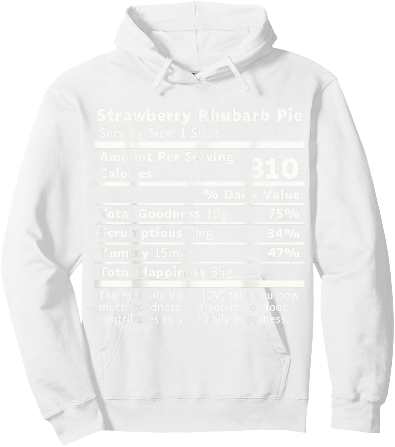 Strawberry Rhubarb Pie Nutrition, Strawberry Rhubarb Pie Hoodie - Hoodie | White
