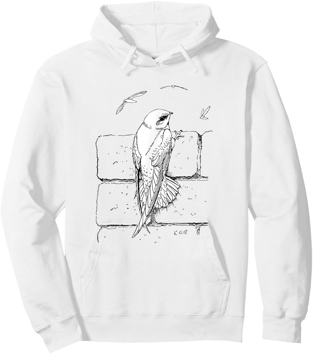 Chimney swift for bird watchers and bird lovers Hoodie - Hoodie | White