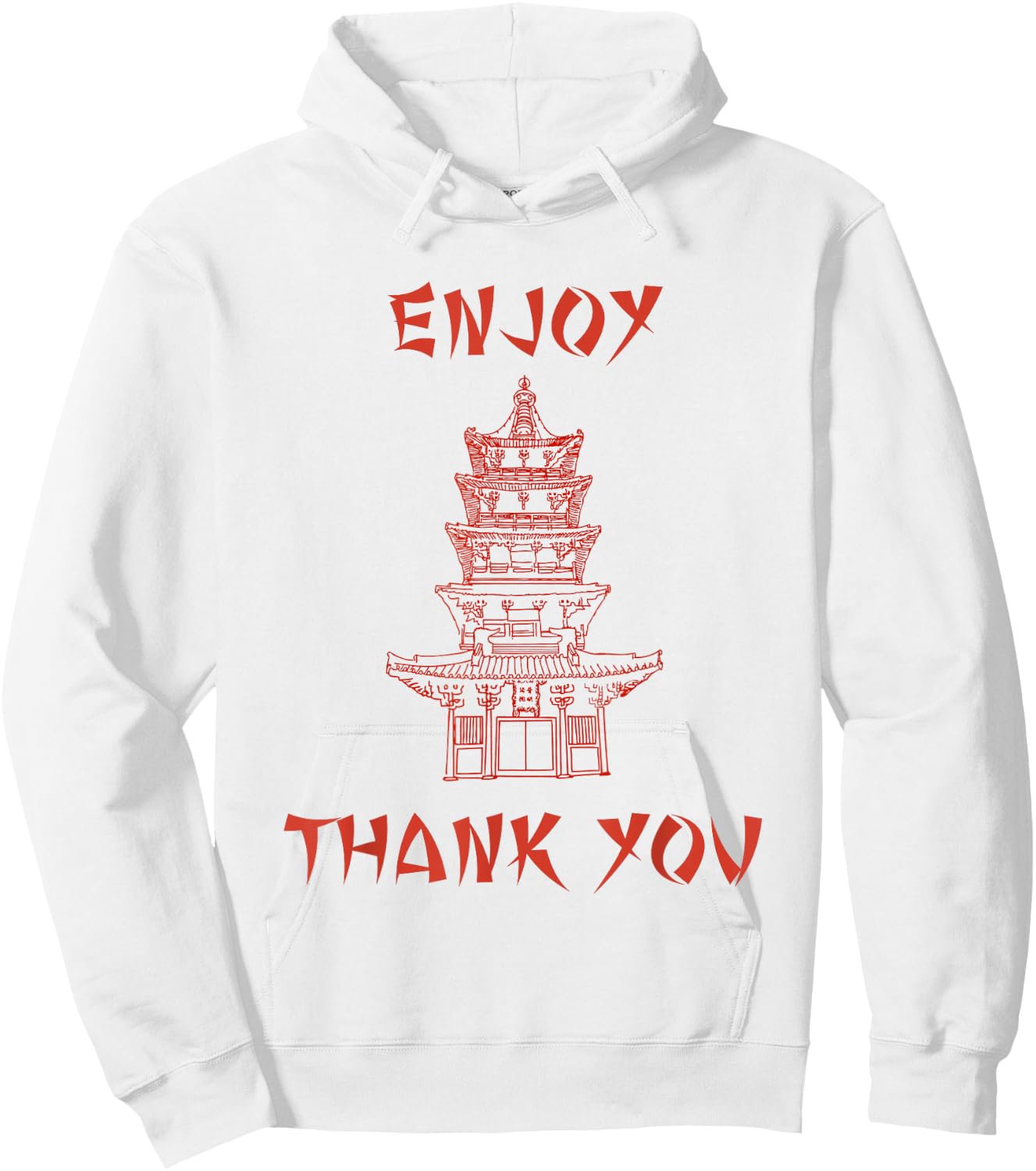 Chinese Food Take Out Box Costume T shirt Hoodie - Hoodie | White