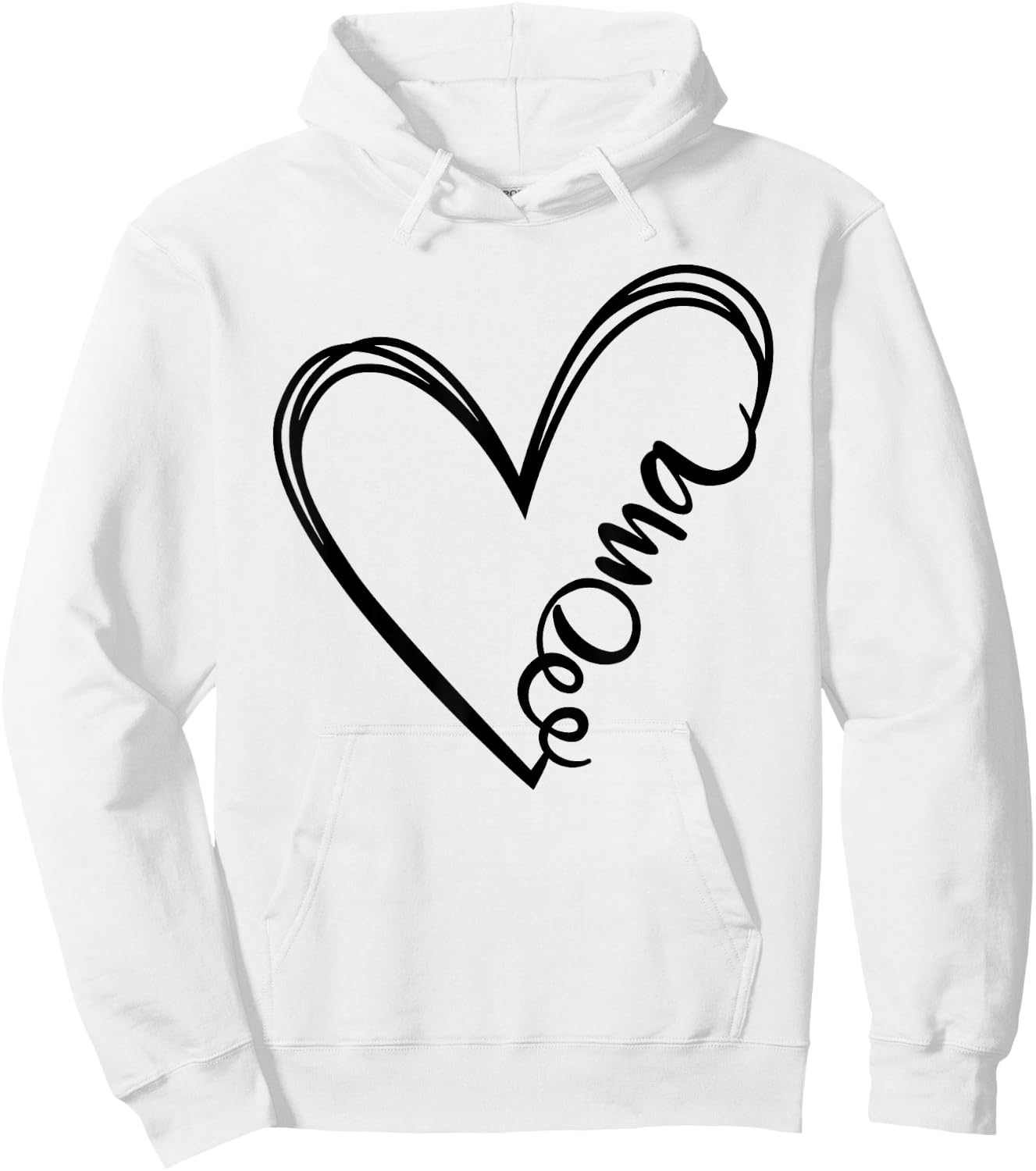 Oma Heart Grandma Women German Christmas Mother's Day Hoodie - Hoodie | White