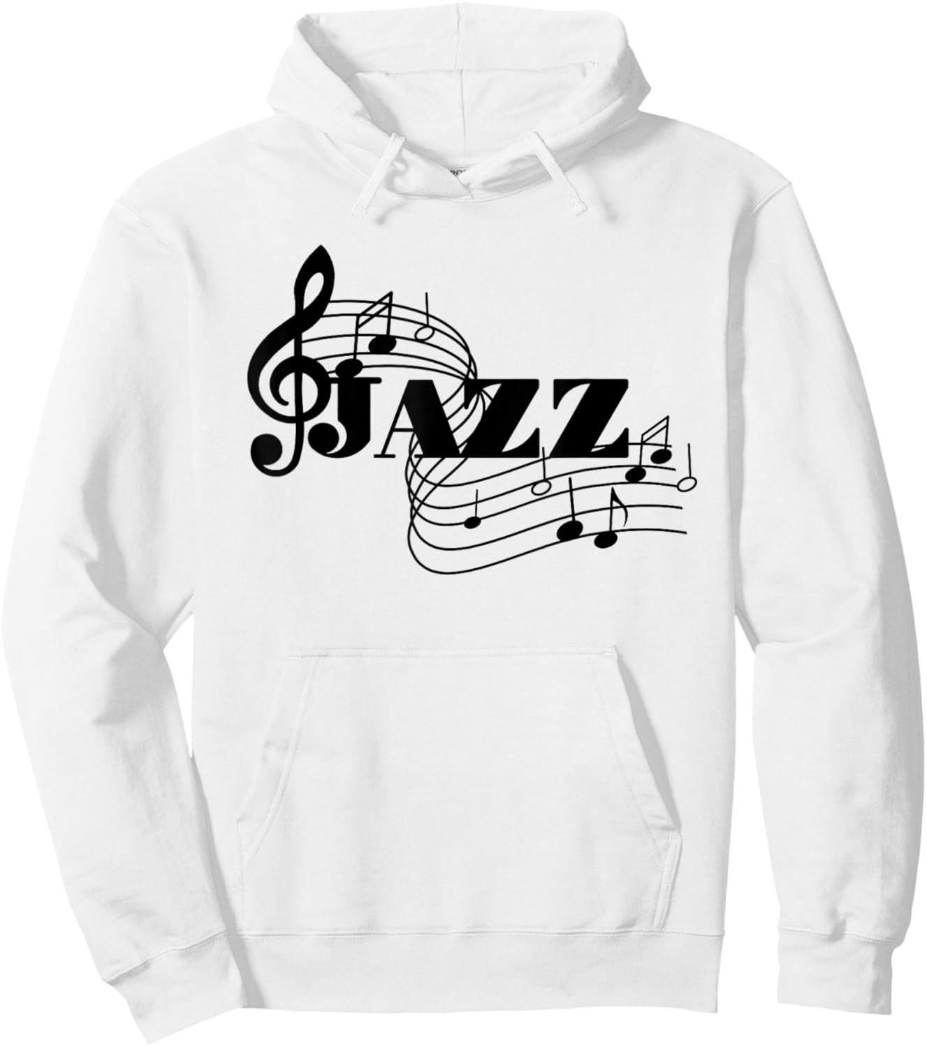 Jazz Musician Jazz Music Sheet Music Hoodie - Hoodie | White