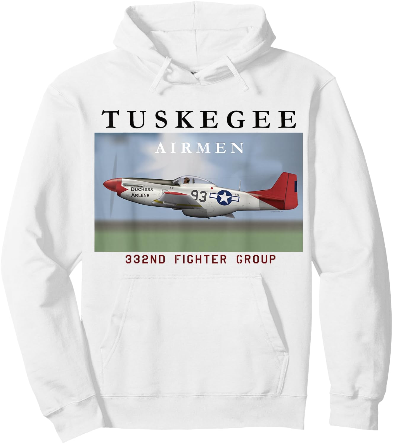 332 FG Tuskegee Airmen Hoodie - Hoodie | White
