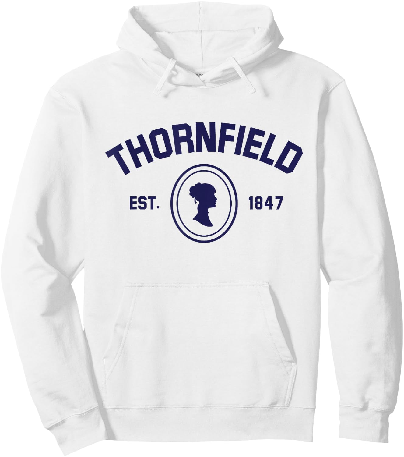 Jane Eyre Charlotte Bronte Thornfield 1847 Hoodie - Hoodie | White