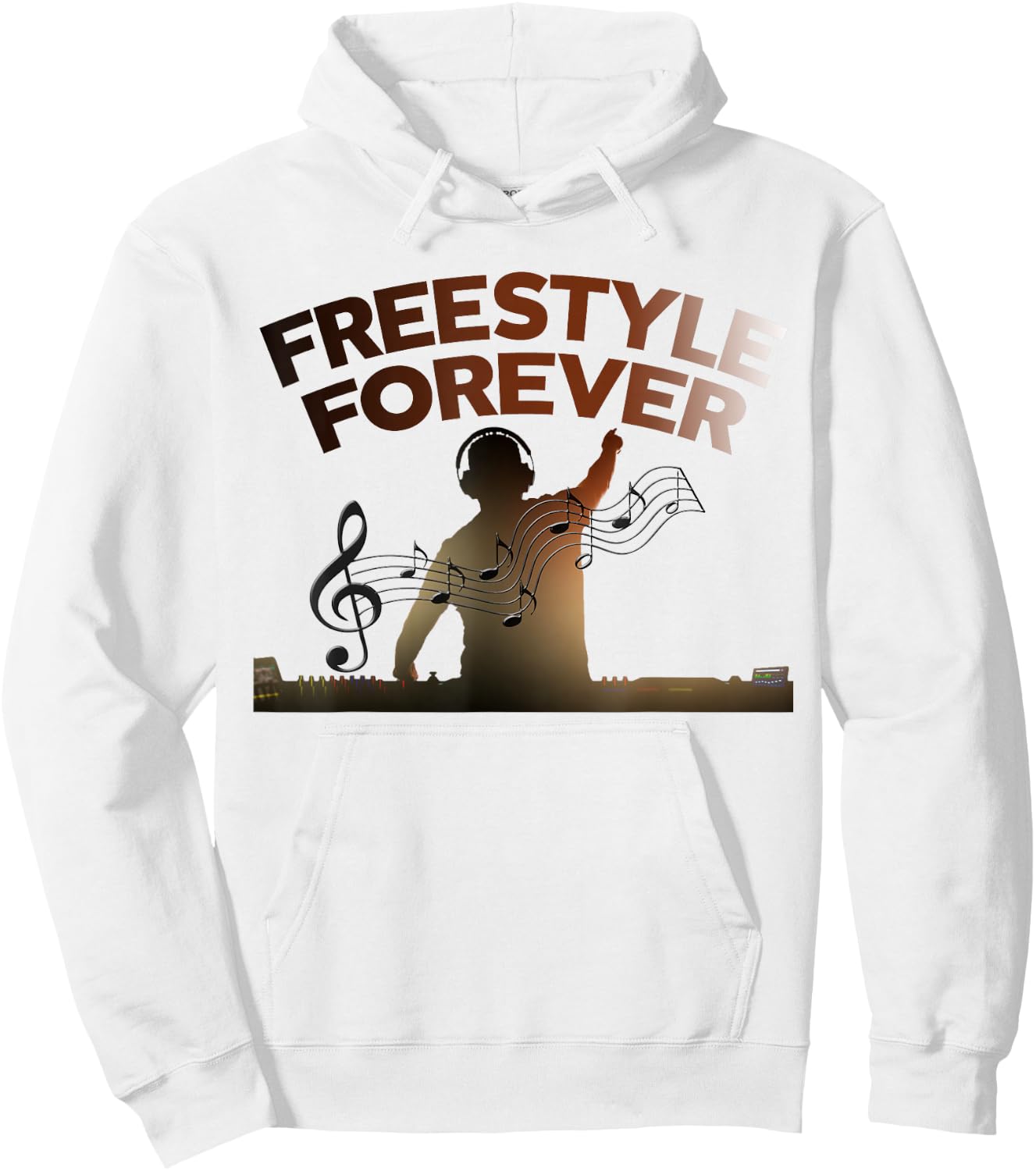 Freestyle DJ 80s Electronic Dance Music Great Concert Hoodie - Hoodie | White
